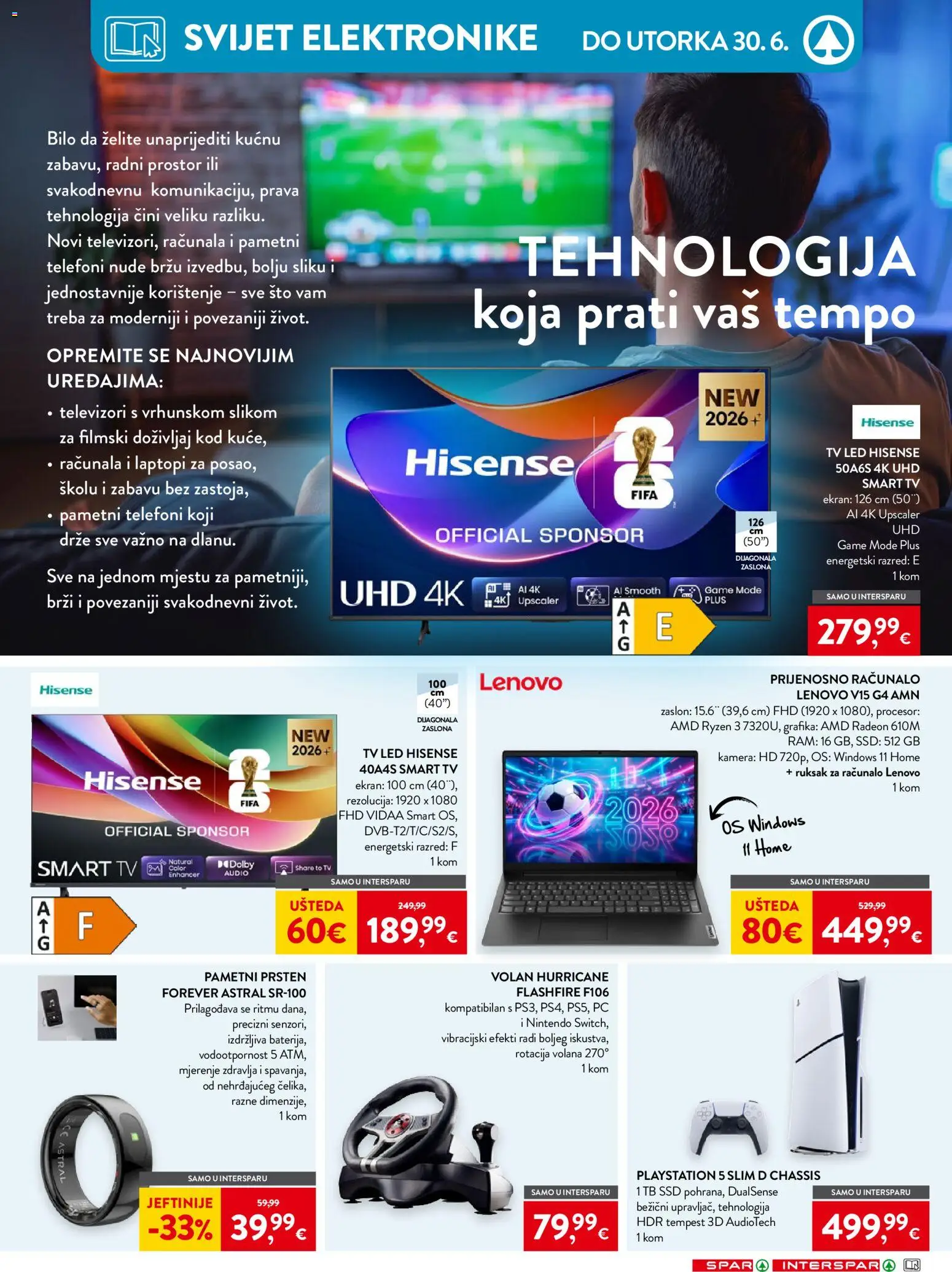 Spar katalog | vrijedi od 17.06.2026 | Stranica: 35 | Proizvodi: Televizori, Smart TV, Tv, Audio