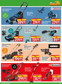 HERKULES Bau & Garten ab 27.07.2026 gültig | Seite: 5 | Produkte: Bosch, Rasenmäher, Ladegerät