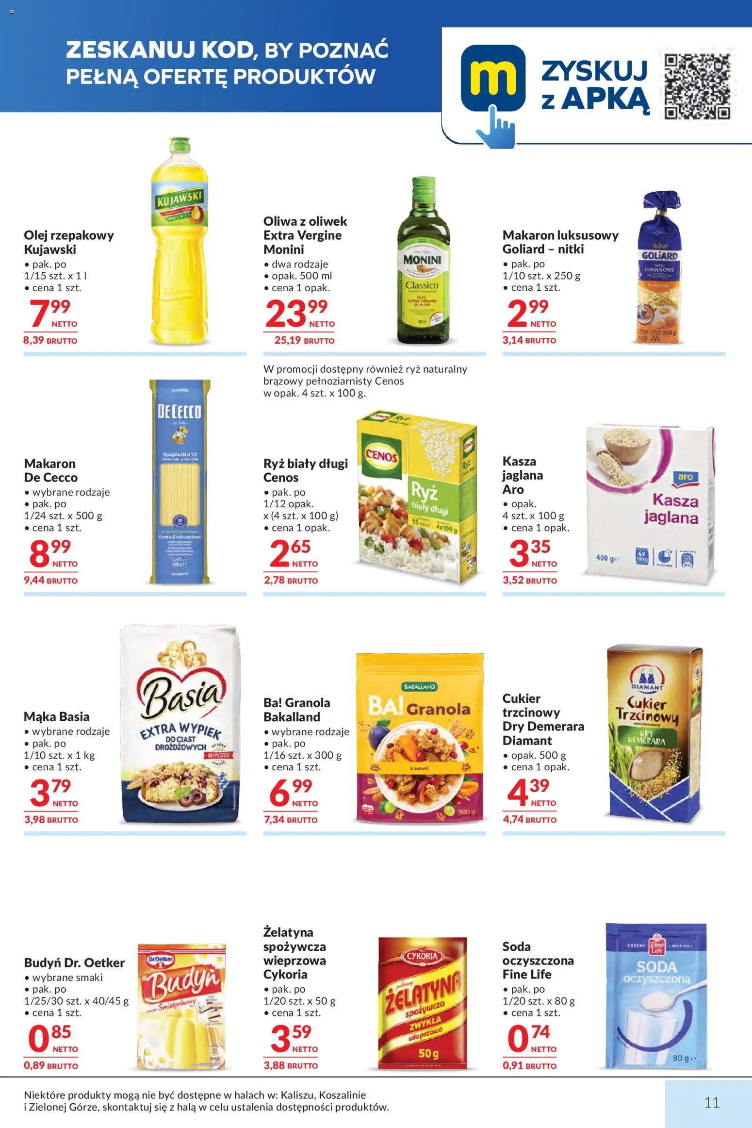 Makro gazetka od 29.09.2026 | Strona: 11 | Produkty: Granola, Makaron spaghetti, Wypiek, Mąka