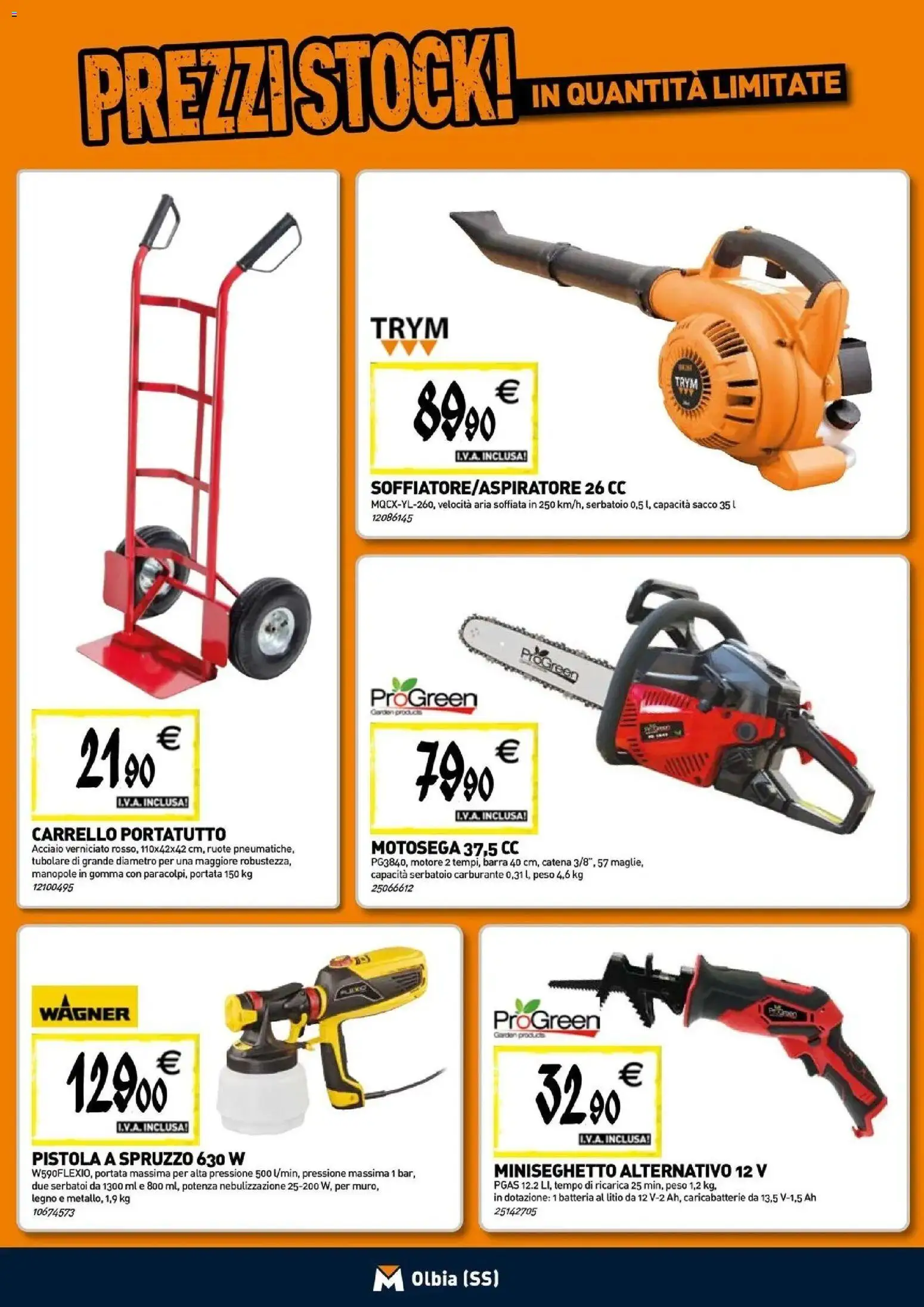 Nuovo TECNOMAT catalogo Olbia dal 24/09/2026 > offerte anteprima 🛍️ | Pagina: 19 | Prodotti: Carrello, Motosega, Batteria, Caricabatterie