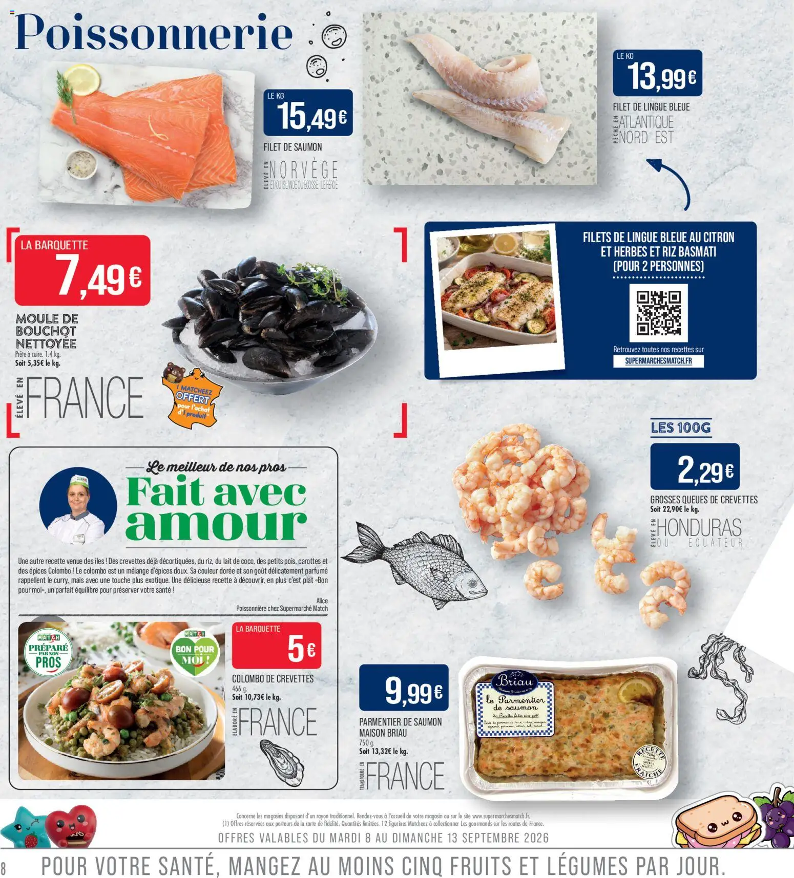 {H1} | Page: 8 | Produits: Citron, Mais, Poissonnerie, Épices