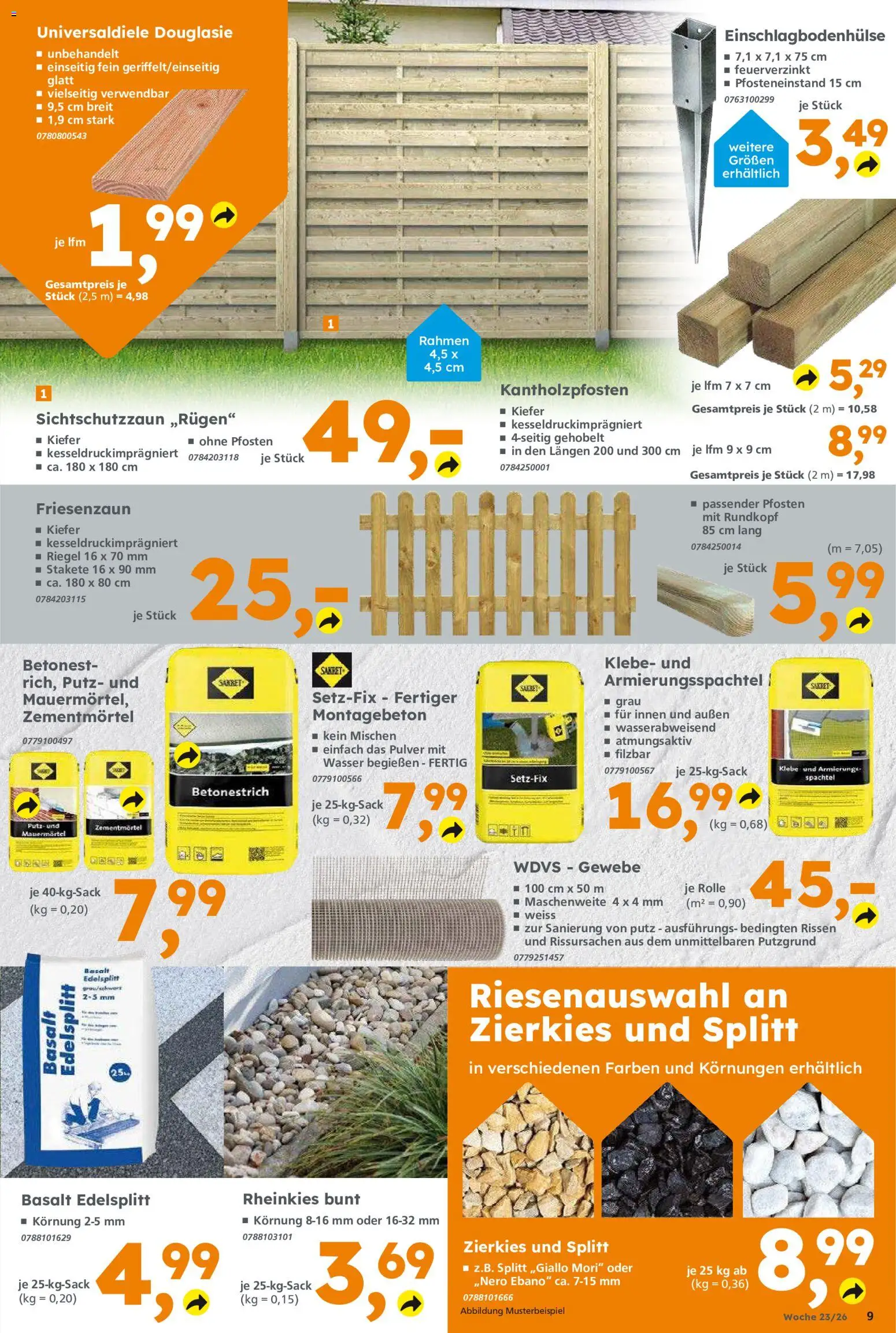 Globus Baumarkt Prospekt Oranienburg-Germendorf – gültig ab 31.05.2026 | Seite: 9 | Produkte: Wasser
