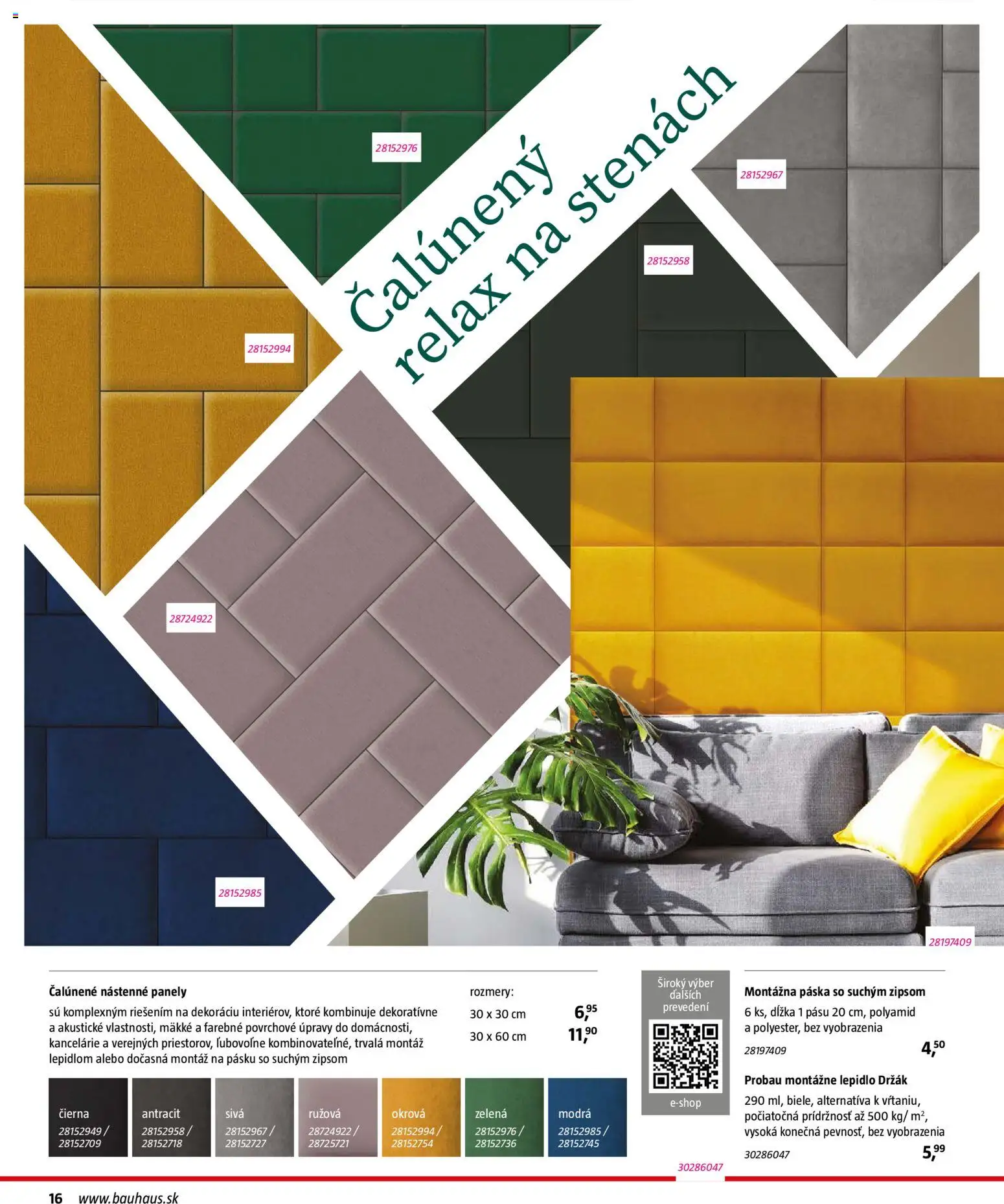 Nové Bauhaus akcie – leták je platný od 03.08.2026 | Strana: 16 | Produkty: Panely