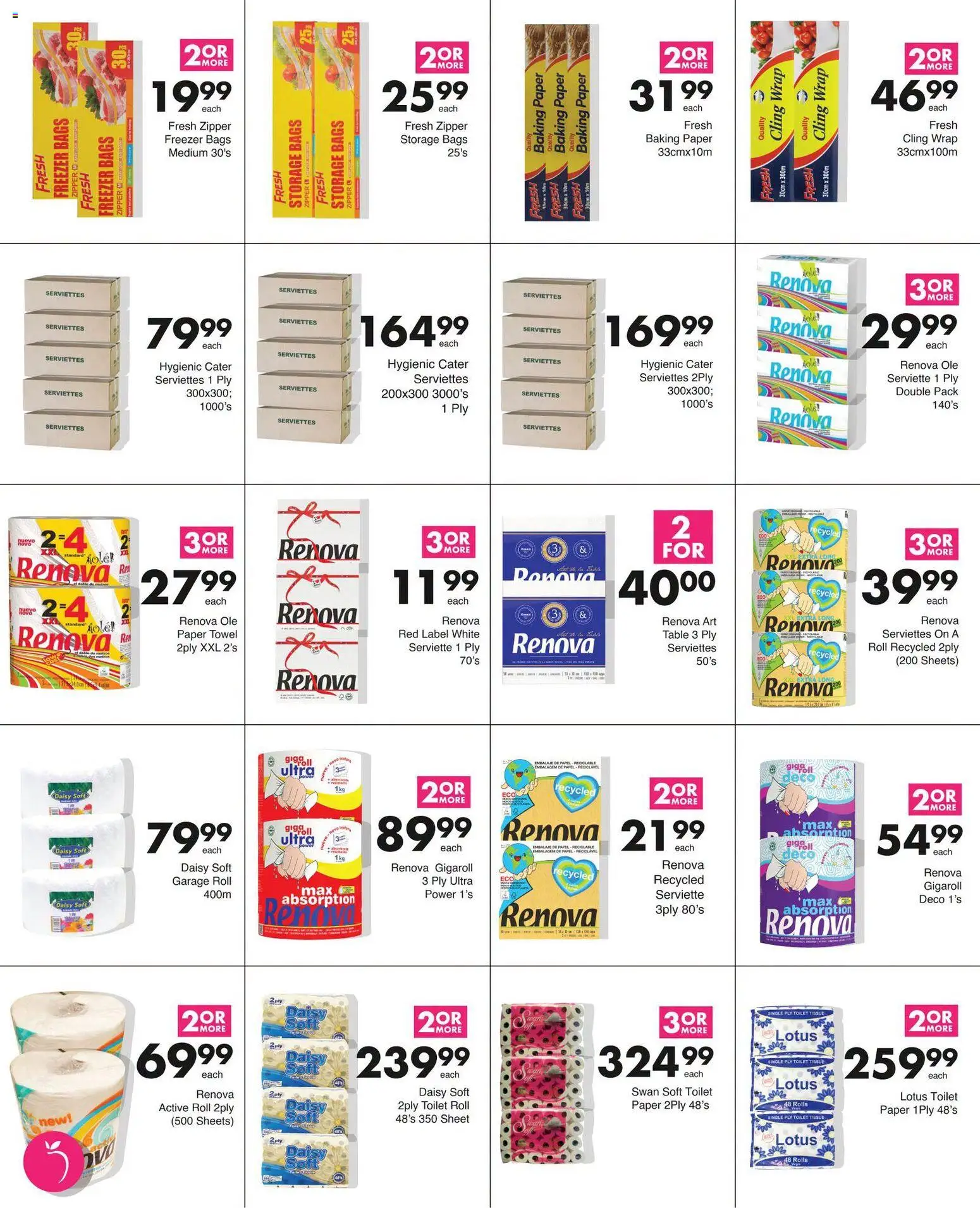 New Save catalogue – valid from 12/10/2026 | Page: 25 | Products: Art, Towel, Freezer bags, Peach