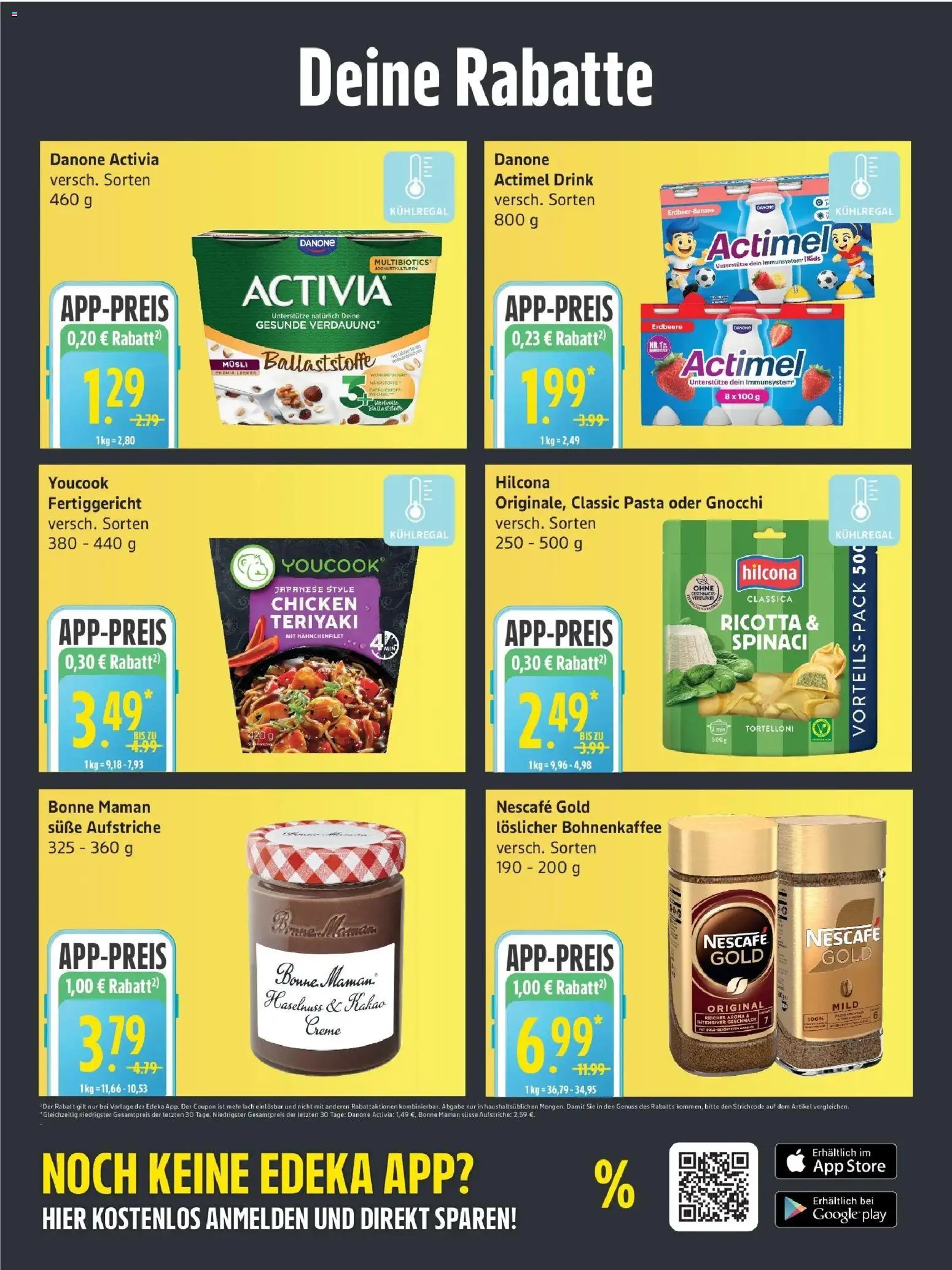Edeka Prospekt Güstrow (ab 31.08.2026) » Angebote Online | Seite: 4 | Produkte: Gnocchi, Activia, Youcook, Nescafe gold