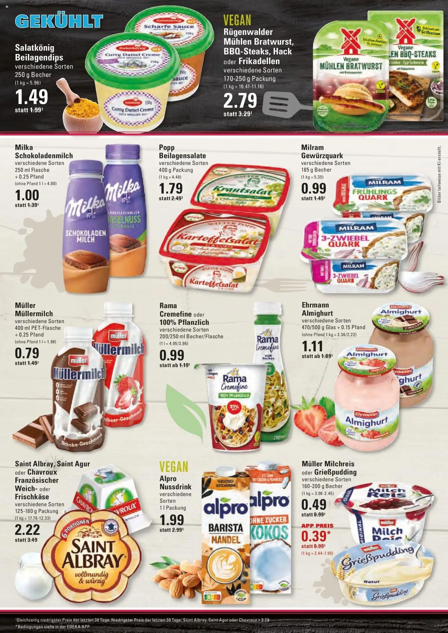 Edeka Prospekt Stade – gültig ab 17.05.2026 | Seite: 8 | Produkte: Milch, Creme, Zucker, Frischkase