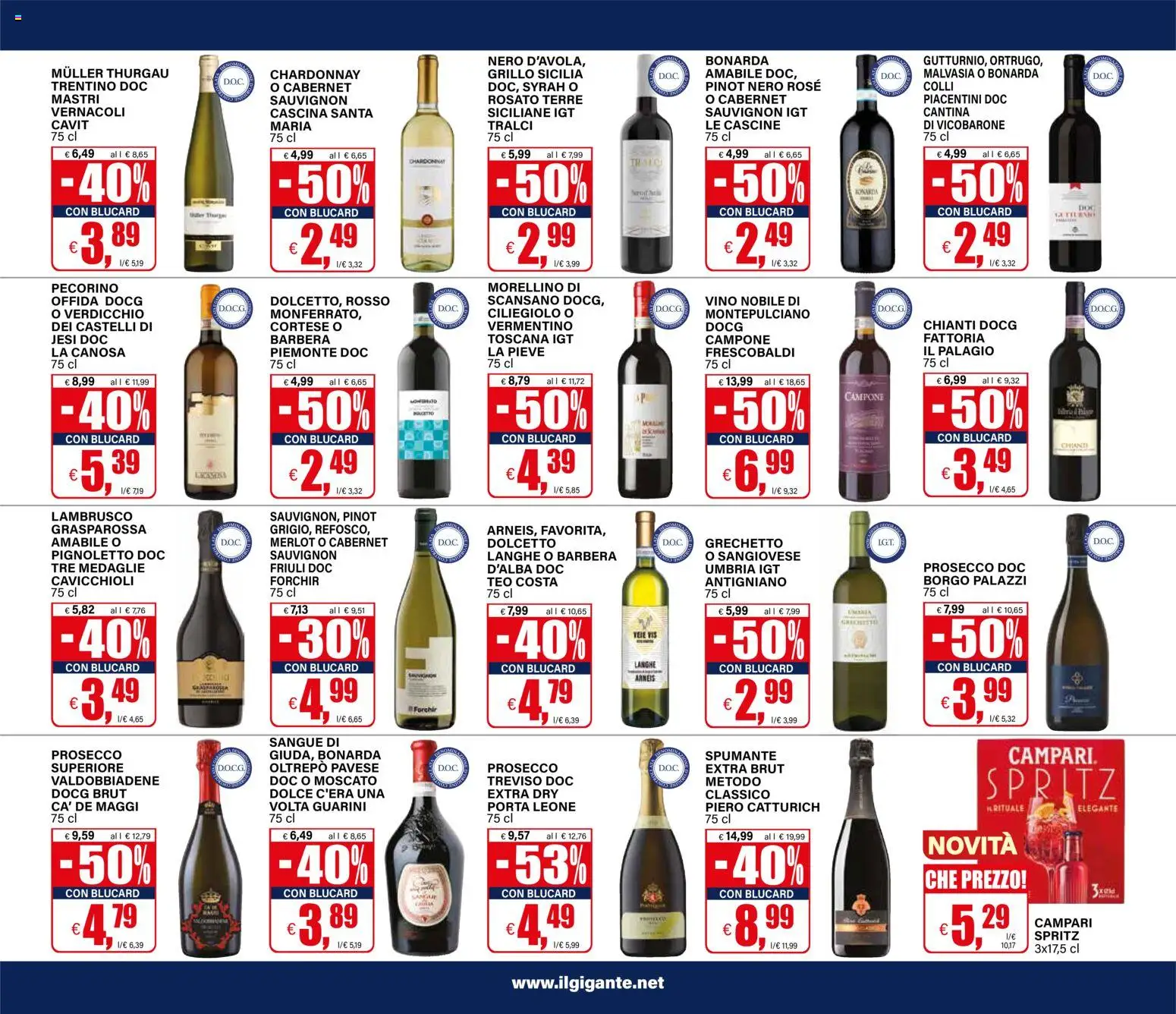Volantino Il Gigante del 02/07/2026 | Pagina: 19 | Prodotti: Prosecco, Vino, Spumante, Pecorino