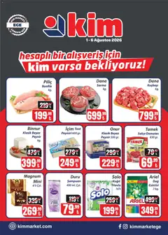 01 Ağustos 2026 tarihinden itibaren geçerli olan Kim Market kataloğu önizlemesi