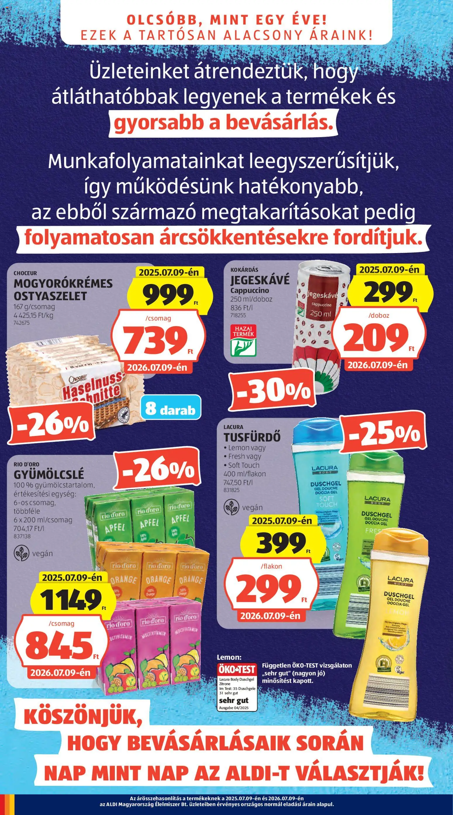 Aldi akciós ujság - amely érvényes a következő dátumtól: 2026.07.09. | Oldal: 4