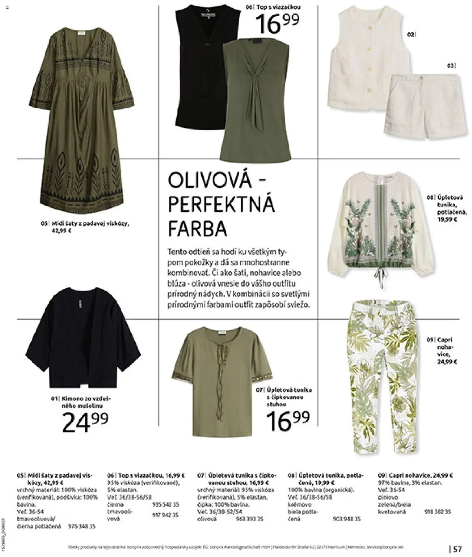 Nové Bonprix akcie – leták je platný od 01.01.2026 | Strana: 59 | Produkty: Šaty, Nohavice