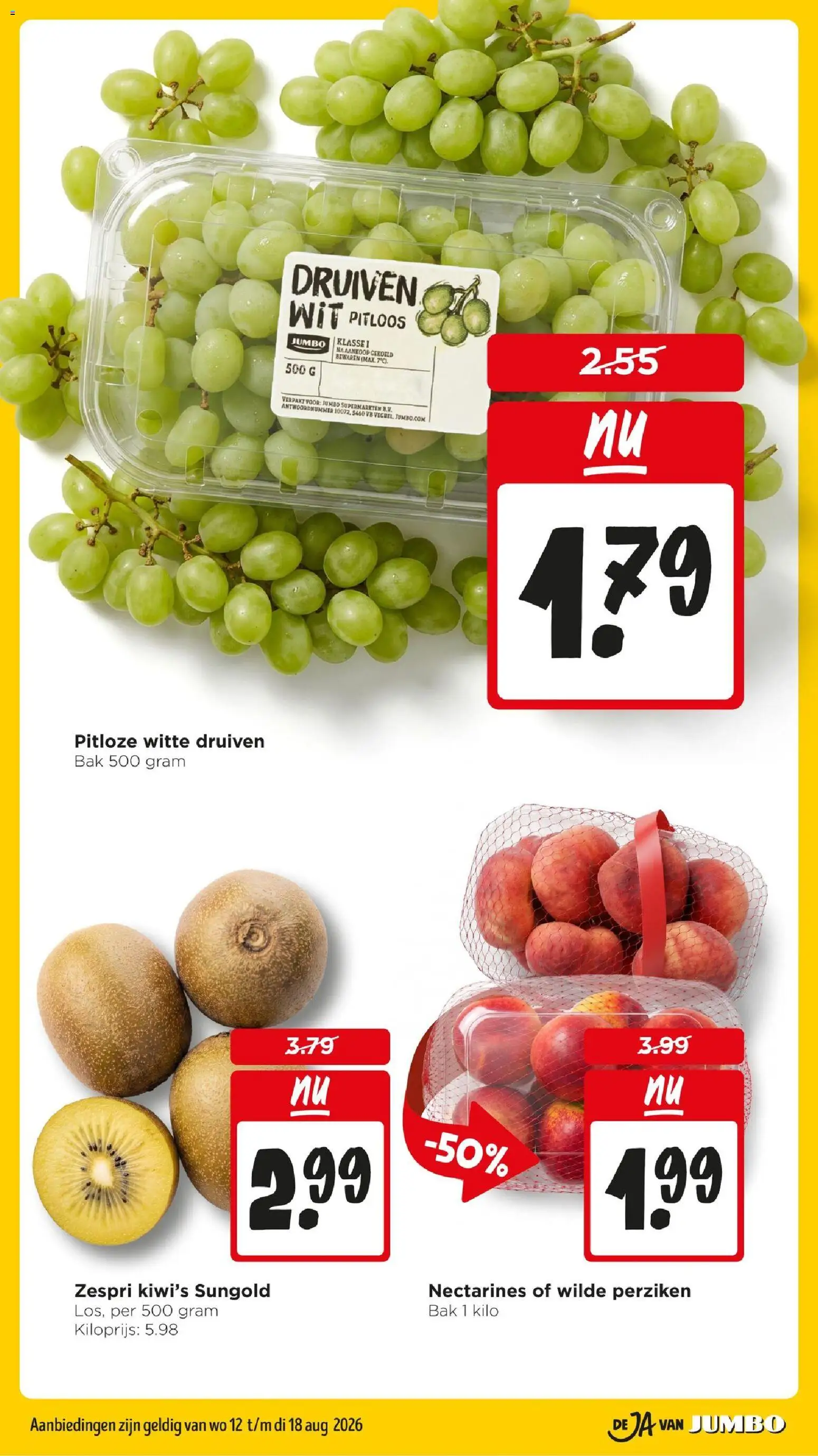 {H1} | Pagina: 3 | Producten: Nectarines, Kiwi, Druiven, Kiwi's