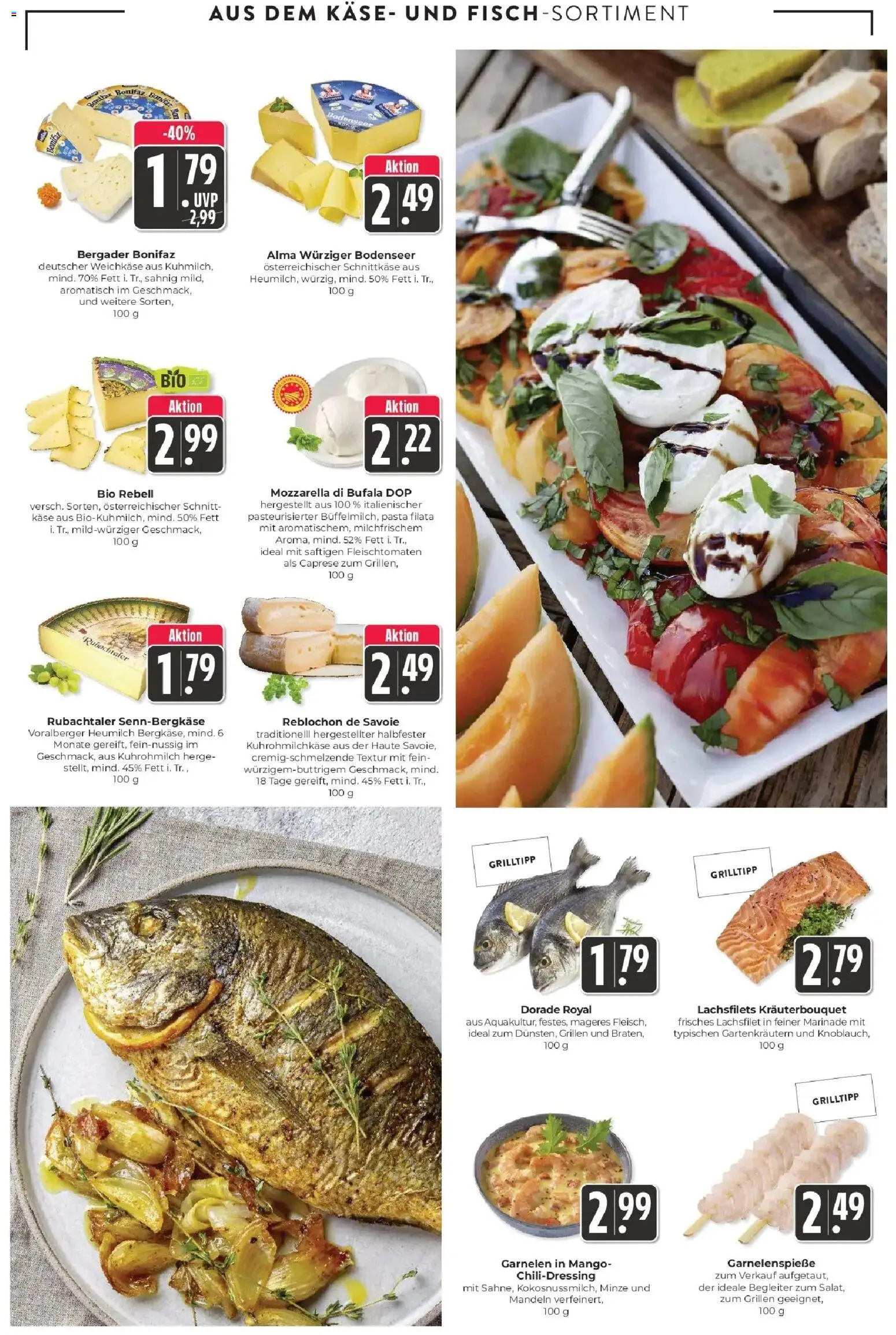 Edeka Prospekt Schliengen (ab 17.08.2026) » Angebote Online | Seite: 5 | Produkte: Käse, Garnelen, Mandeln, Mango