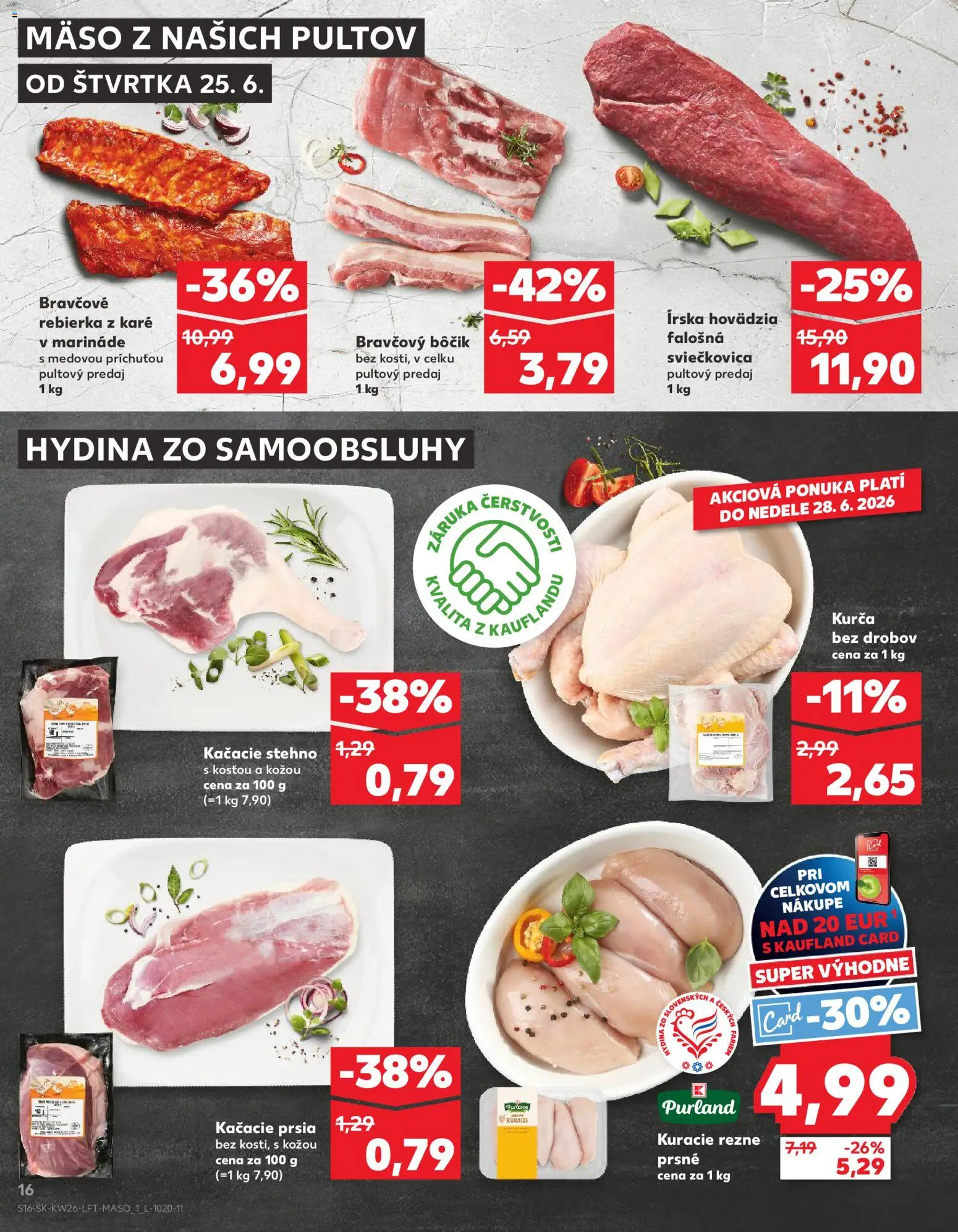 Nové Kaufland akcie – leták je platný od 25.06.2026 | Strana: 16
