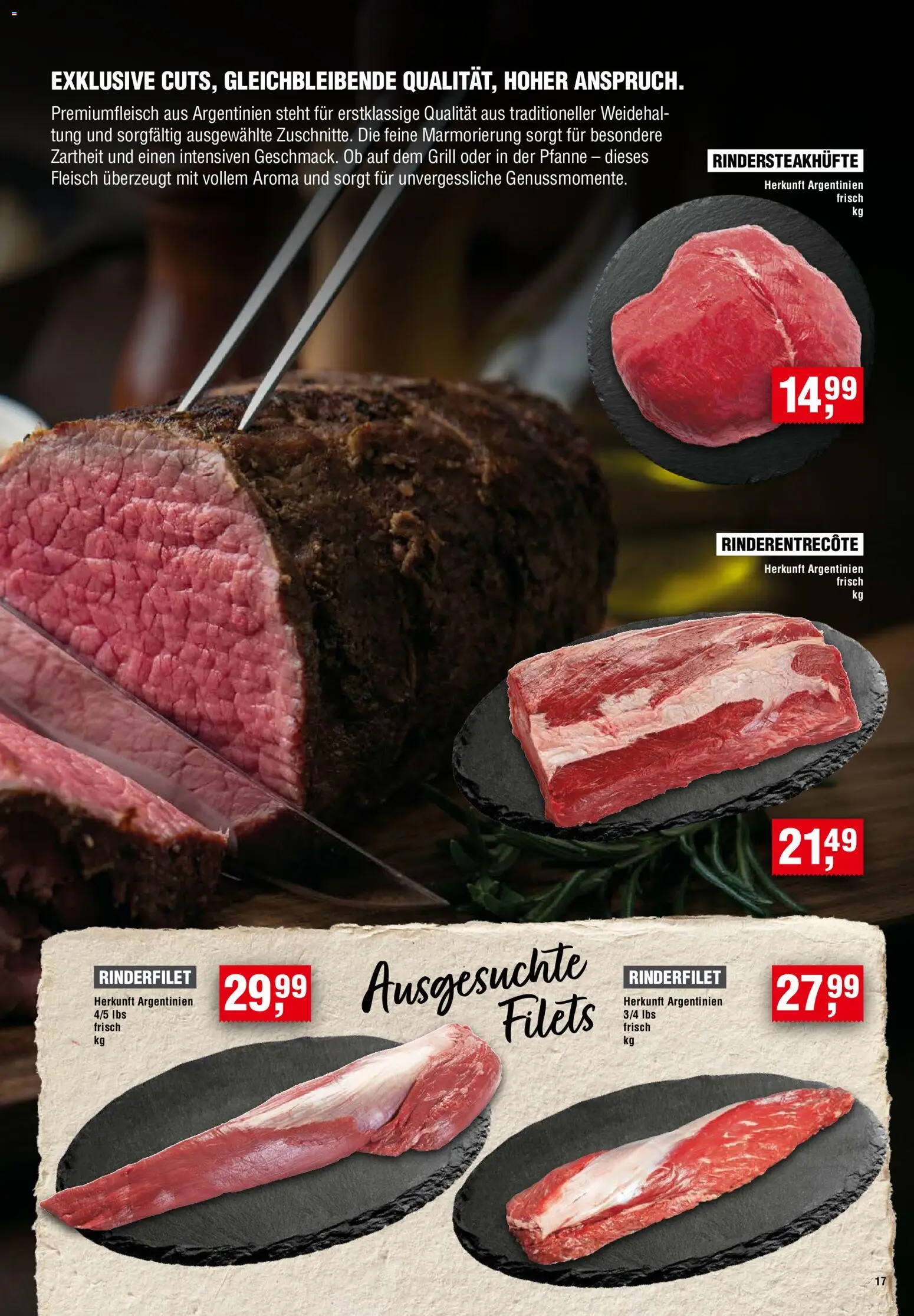 Handelshof Prospekt – gültig ab 24.09.2026 | Seite: 17 | Produkte: Grill, Rinderfilet, Fleisch