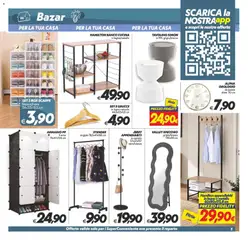 Anteprima del volantino SuperConveniente volantino Misterbianco, Catania valido a partire dal 22/09/2026 | Pagina: 29 | Prodotti: Armadio, Specchio, Appendiabiti, Grucce