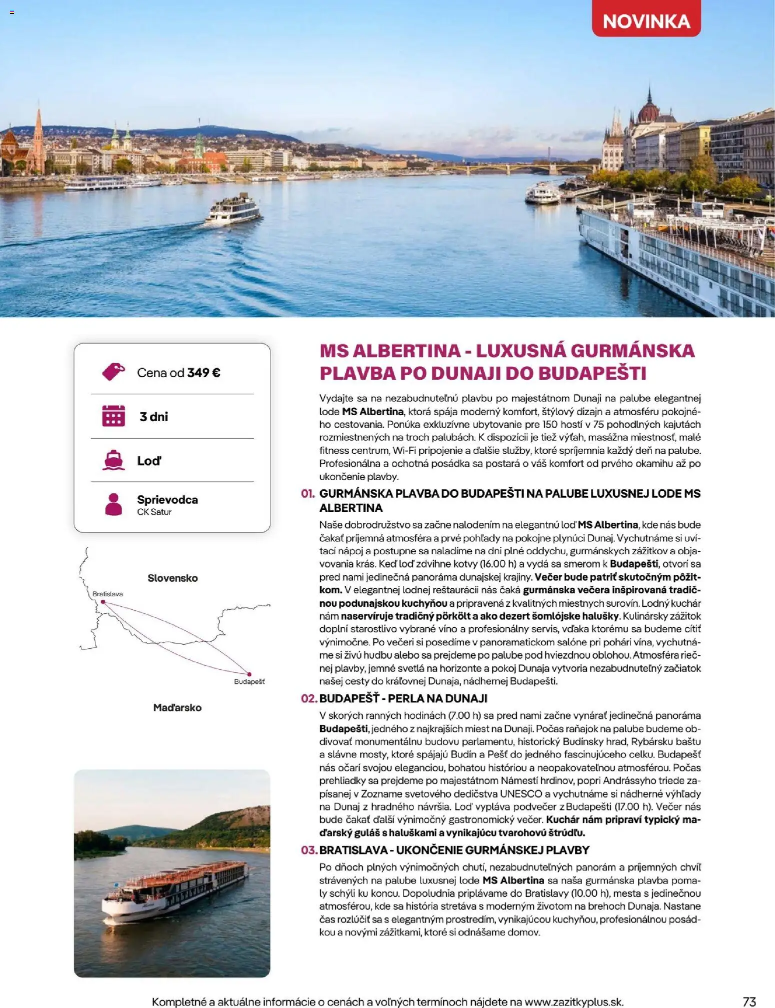 Nové Satur akcie – leták je platný od 02.09.2026 | Strana: 73 | Produkty: Víno, Dezert, Svetlá