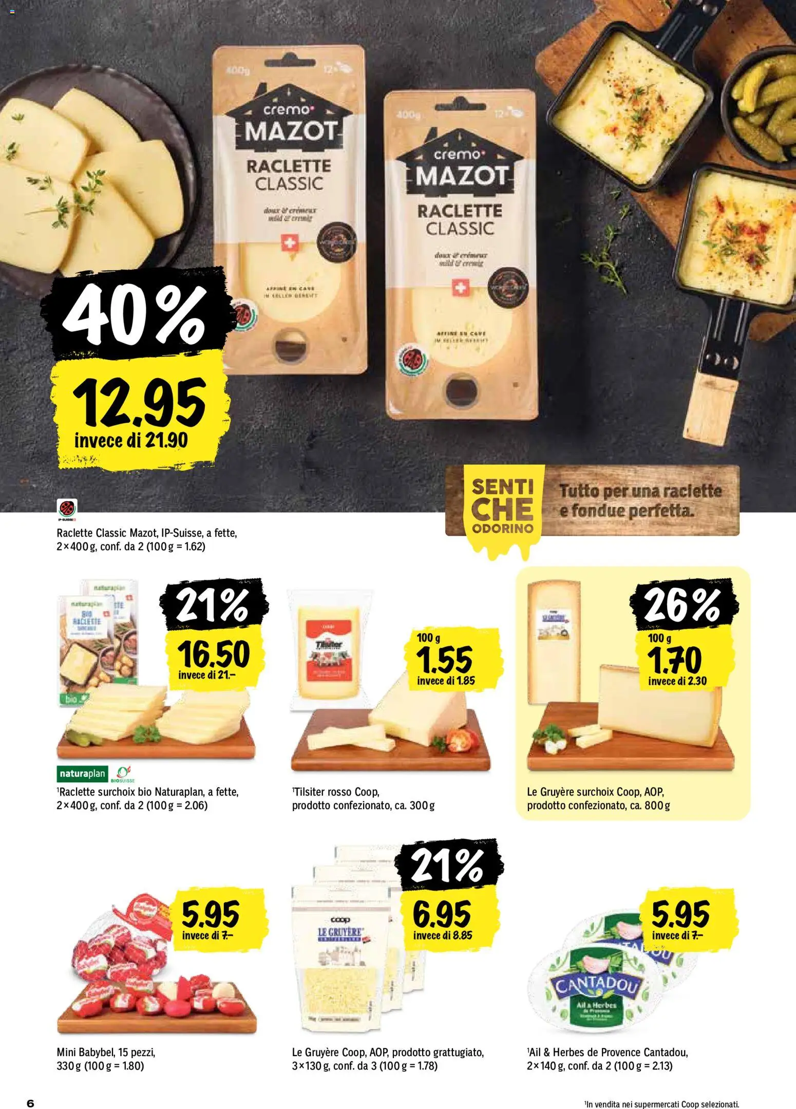Coop aktionen IT – gültig ab 08.10.2026 | Seite: 6 | Produkte: Raclette, Fondue
