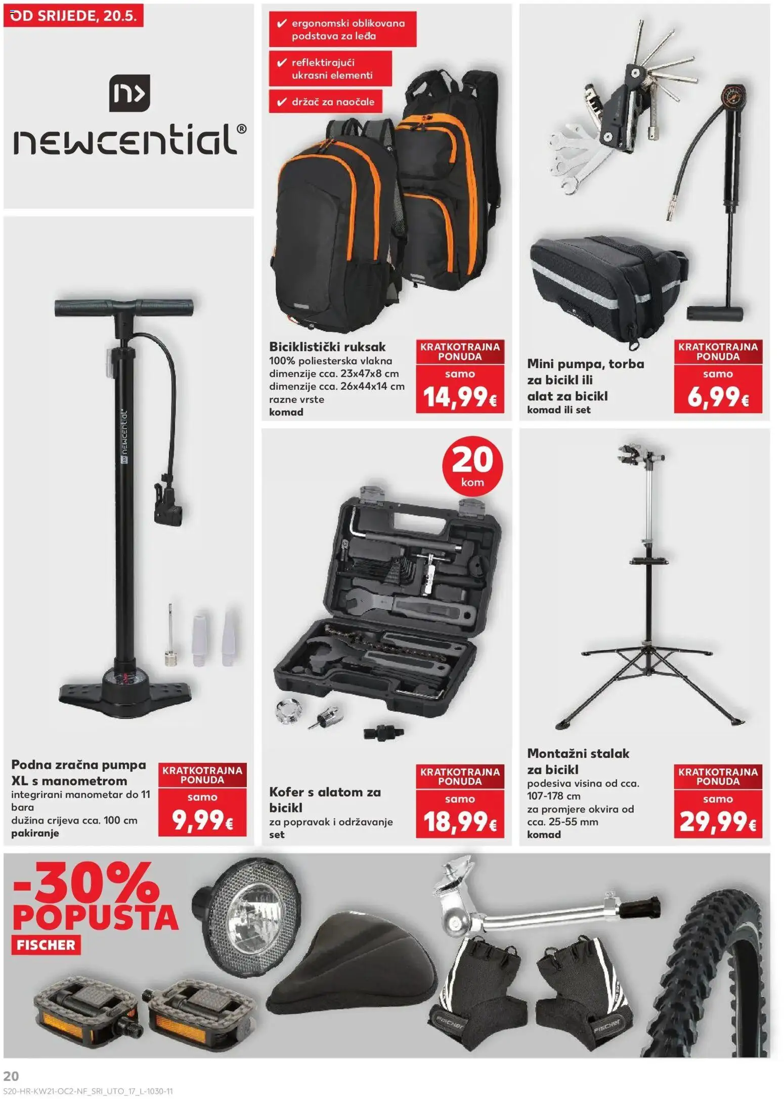 Kaufland katalog | vrijedi od 20.05.2026 | Stranica: 20 | Proizvodi: Manometar, Bicikl, Alat, Naočale