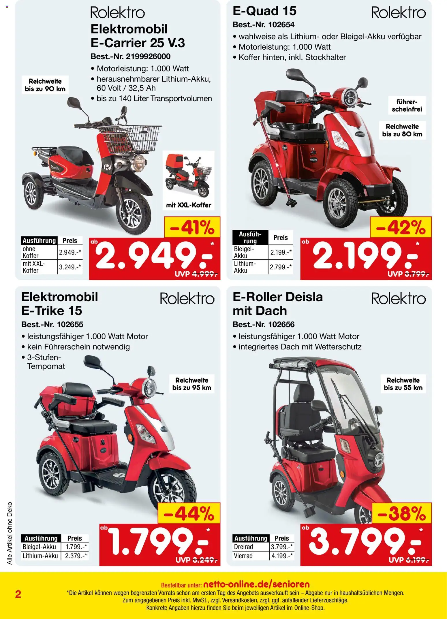 Netto Marken-Discount Online-Sonderangebote Herbstdeals – gültig ab 01.10.2026 | Seite: 2 | Produkte: Koffer
