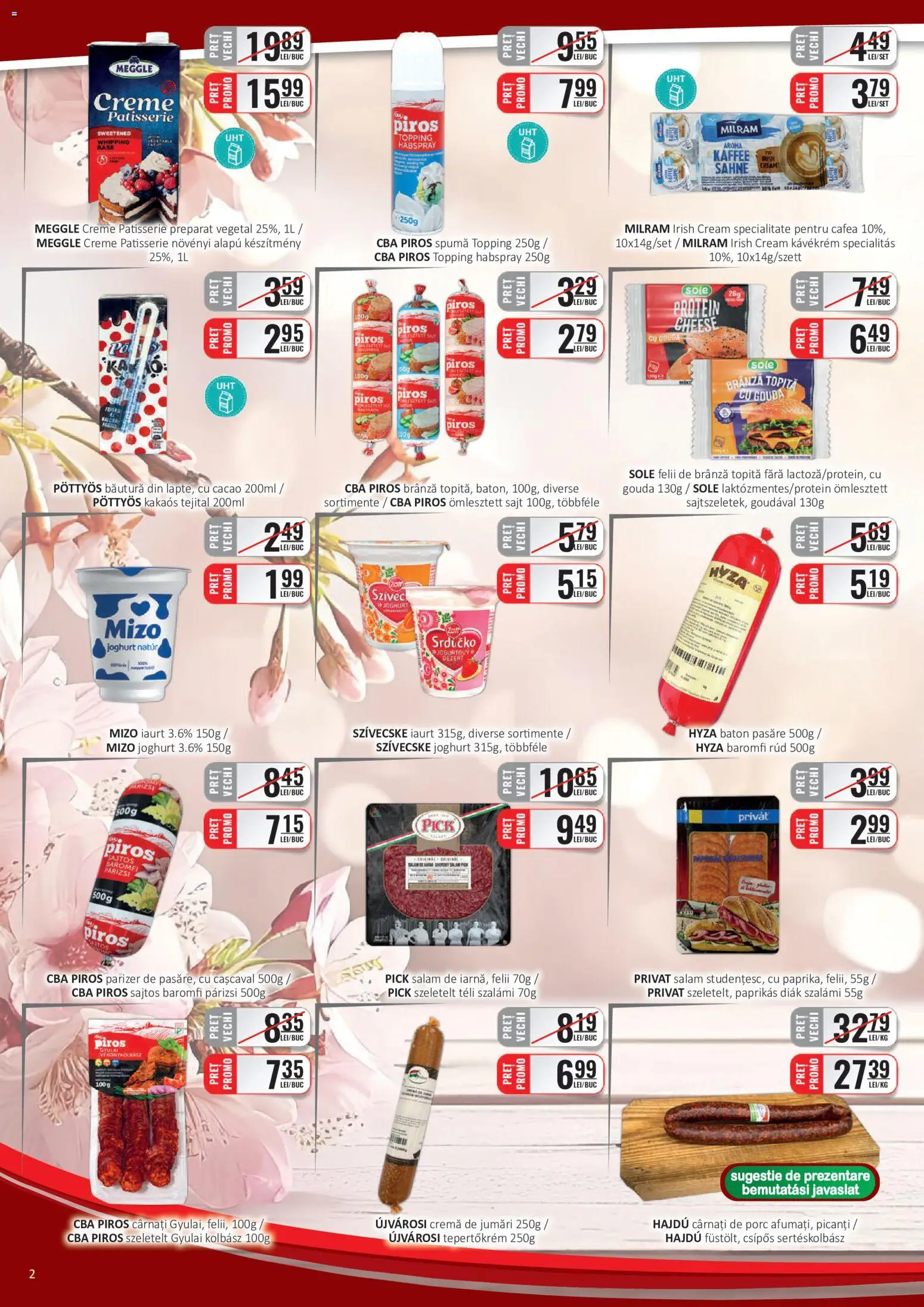Noul catalog CBA – valabil de la 01.06.2026 | Pagină: 2 | Produse: Iaurt, Salam, Gouda, Cârnați