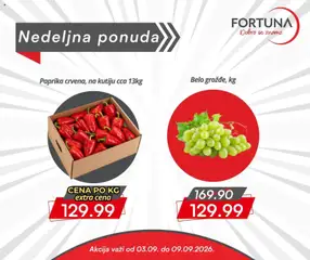 Fortuna Market katalog Nedeljna ponuda - pregled Fortuna Market kataloga - važi od 03.09.2026