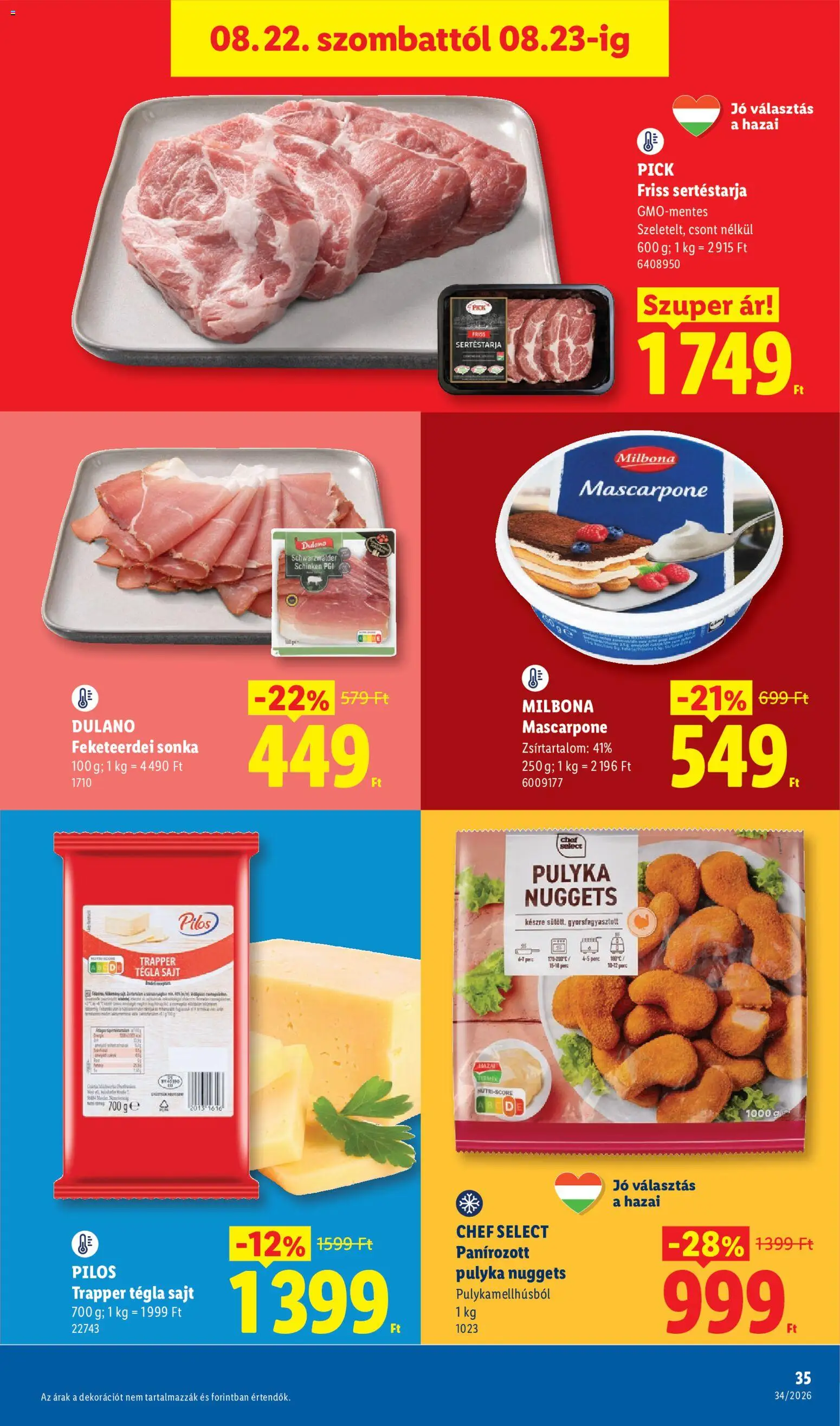 Lidl akciós ujság - amely érvényes a következő dátumtól: 2026.08.19. | Oldal: 35