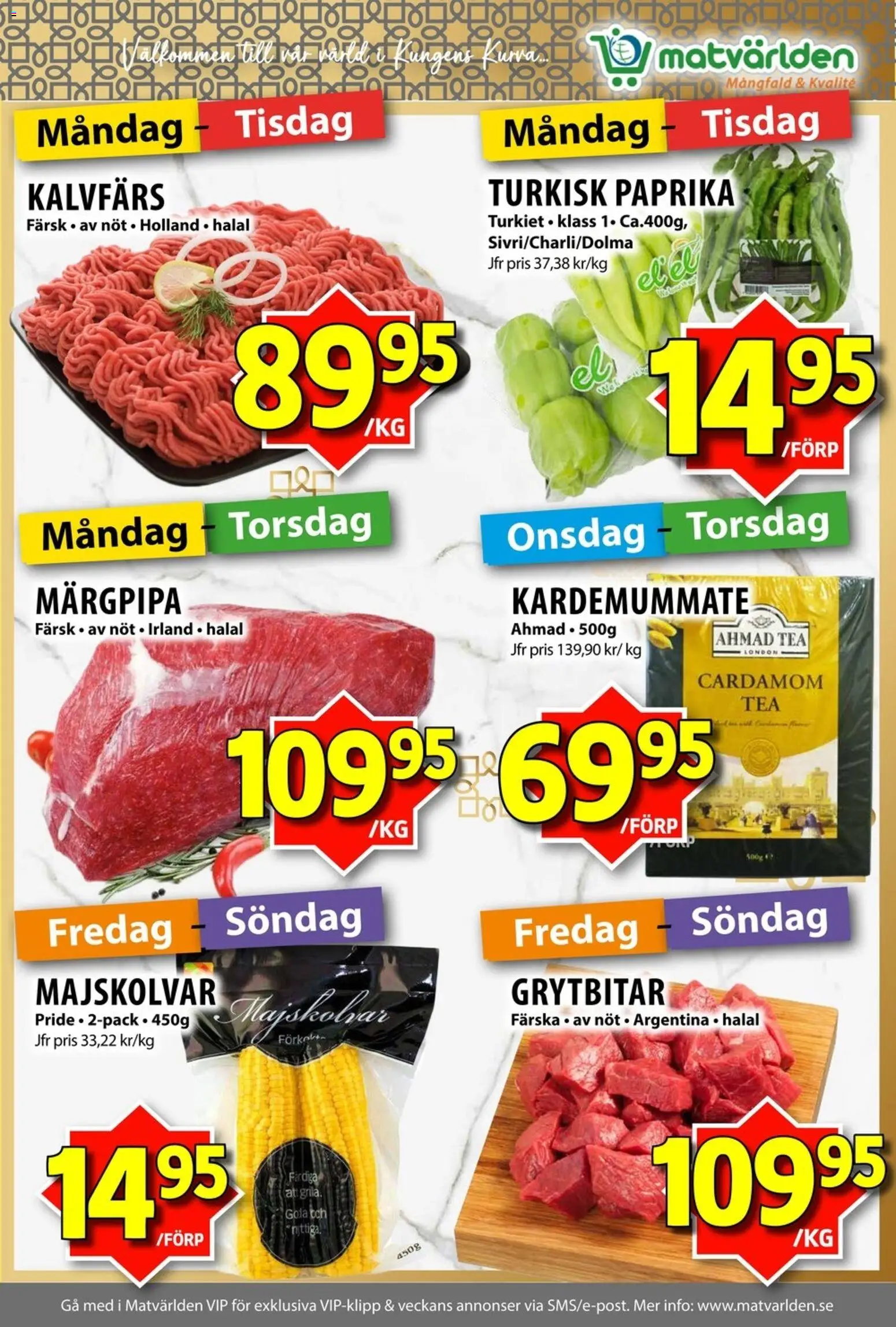 Matvärlden reklamblad aktuell från 31/08/2026 | Sida: 4 | Produkter: Paprika
