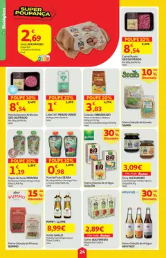 Pré-visualização Auchan folheto válido de 02/07/2026 | Página: 24 | Produtos: Aveia, Granola, Leite, Sumo