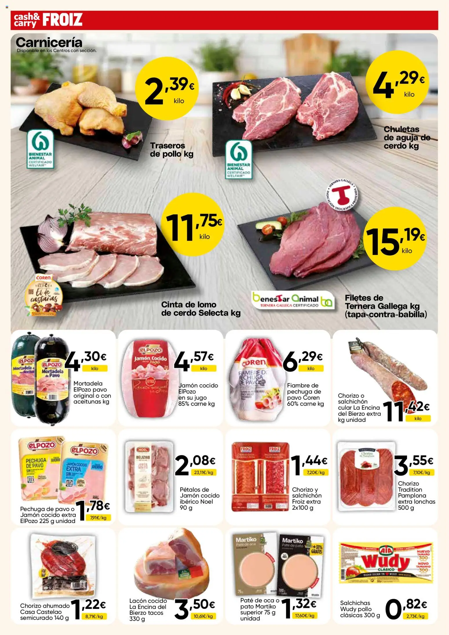 Froiz - Folleto Cash │ válido desde el 15/09/2026 | Página: 10 | Productos: Aceitunas, Paté, Pato, Carne