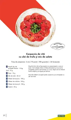 Ofertele Metro valabile de la 10.11.2025 | Pagină: 27 | Produse: Congelator, Ulei, Sare, Piper