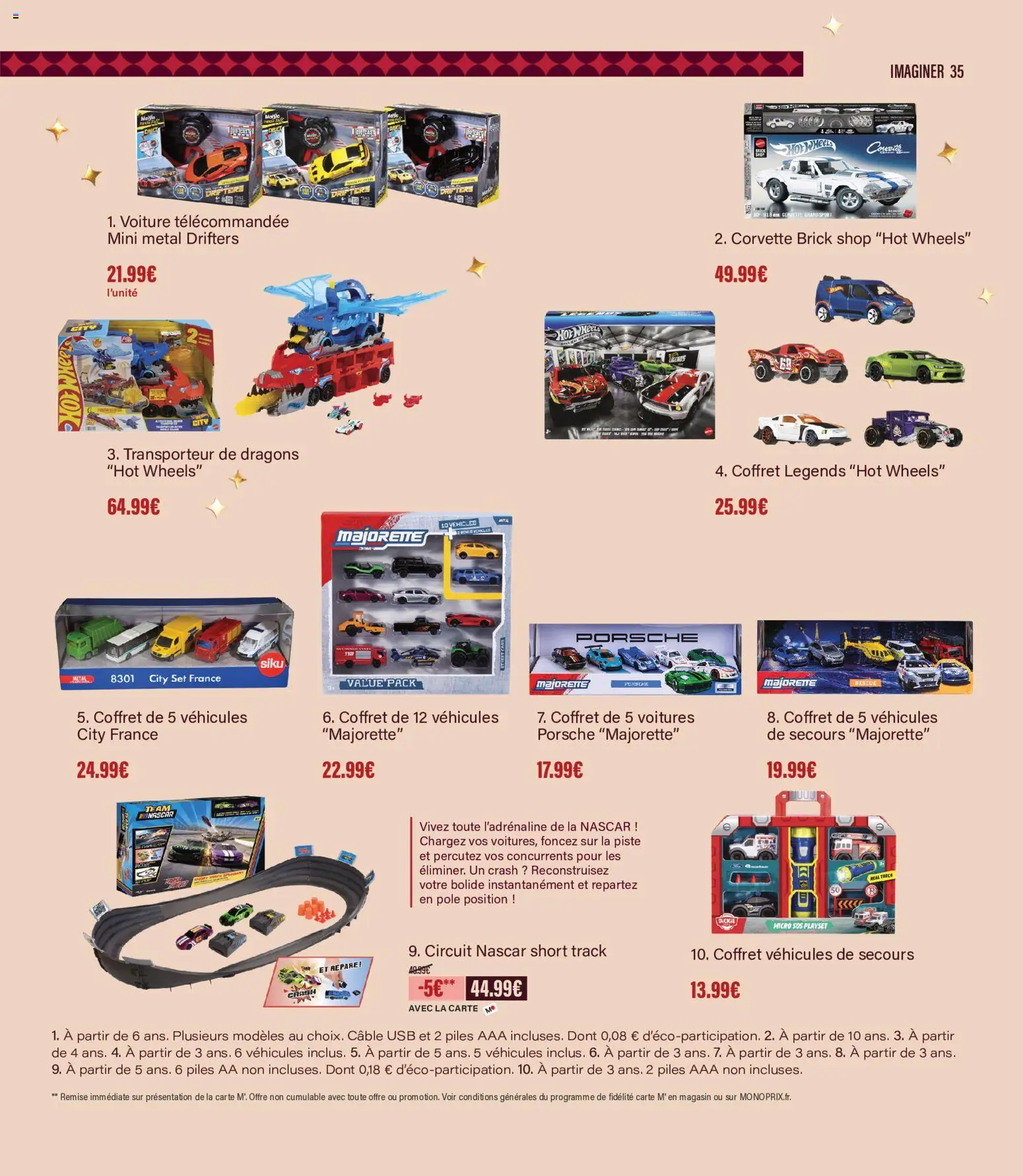 {H1} | Page: 35 | Produits: Piles AA, Hot Wheels, Short, Piles