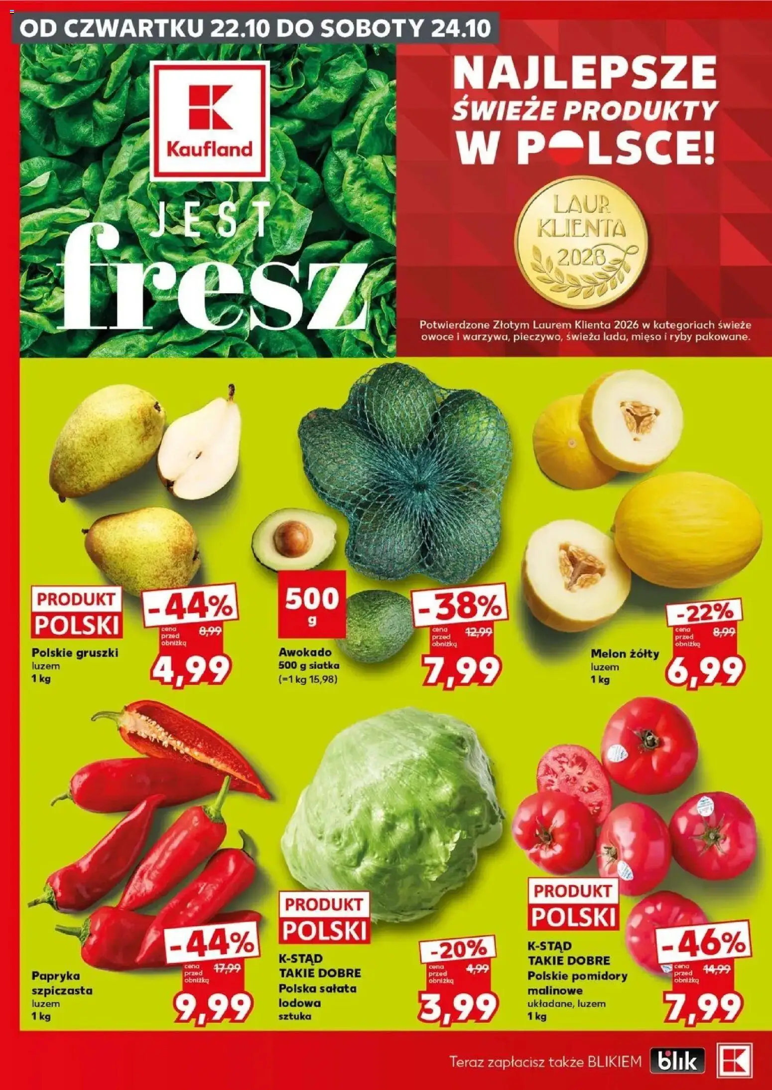Kaufland HALLOWEEN 🎃 gazetka od 24.10.2026 🕷️🕸️ | Strona: 8 | Produkty: Gruszki, Mięso, Siatka, Pomidory
