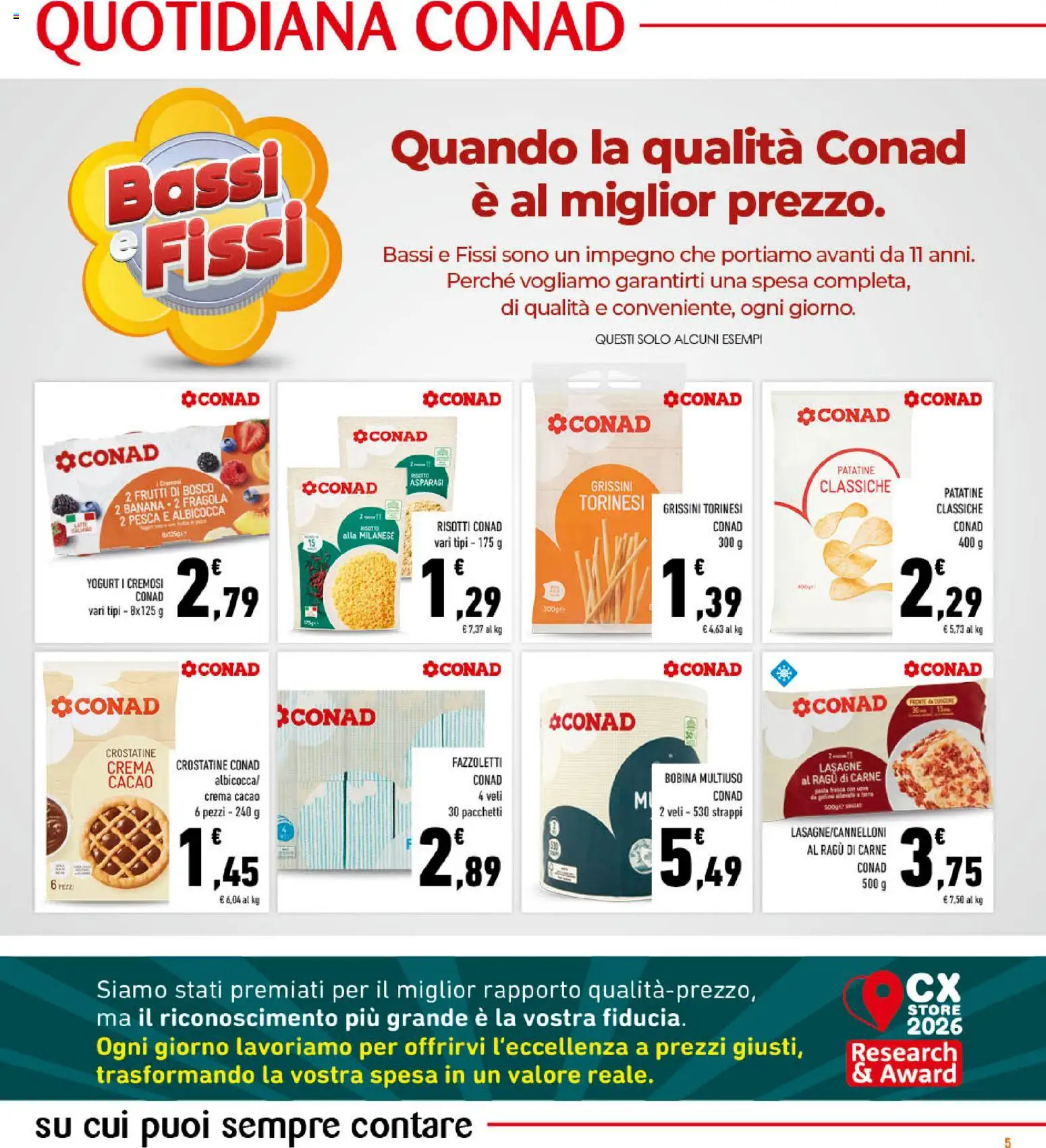 Volantino Conad del 16/09/2026 | Pagina: 5 | Prodotti: Frutti di bosco, Carne, Asparagi, Cacao