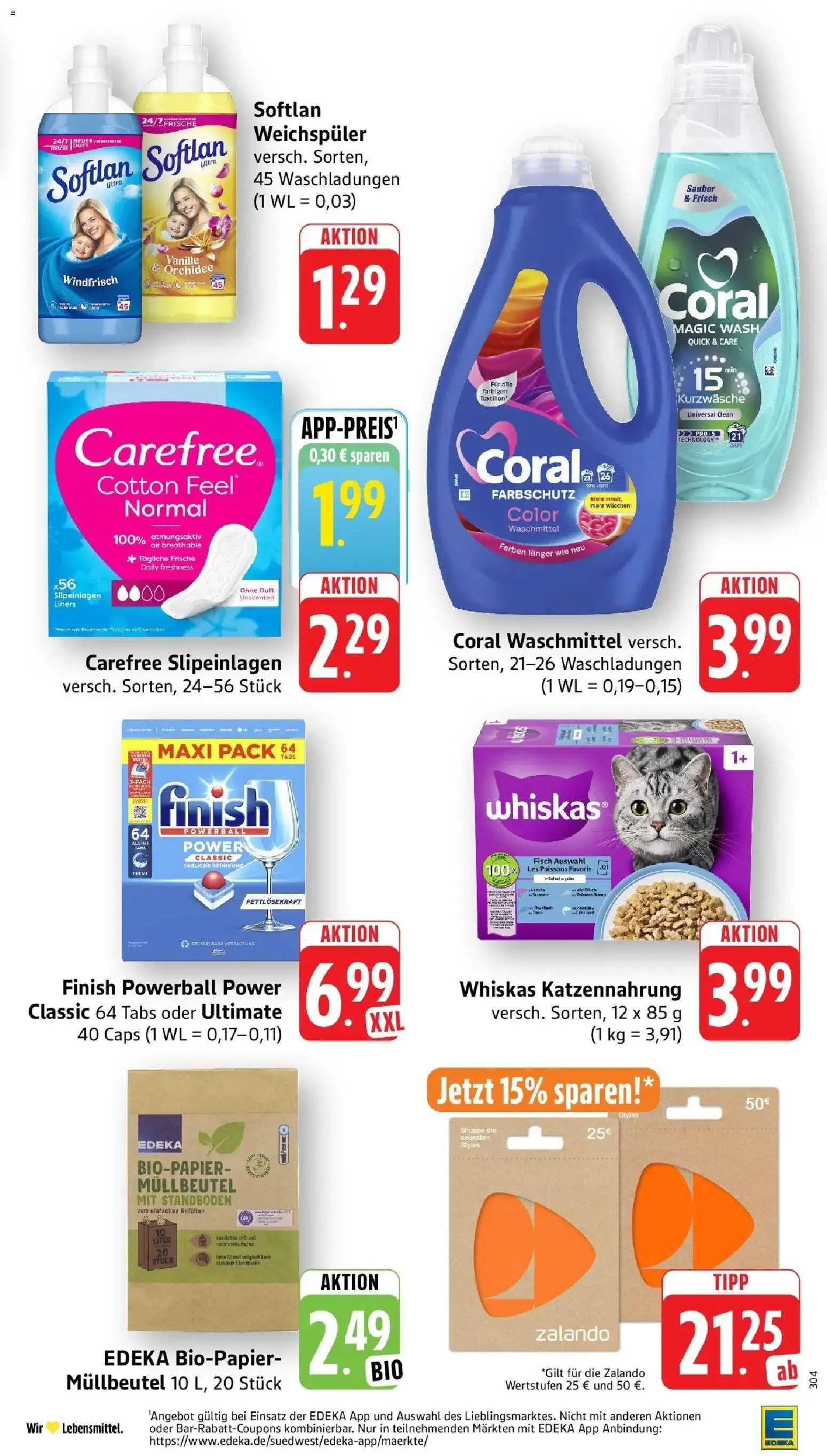 Edeka Prospekt Offenbach (ab 10.08.2026) » Angebote Online | Seite: 35 | Produkte: Orchidee, Finish, Fisch, Weichspüler