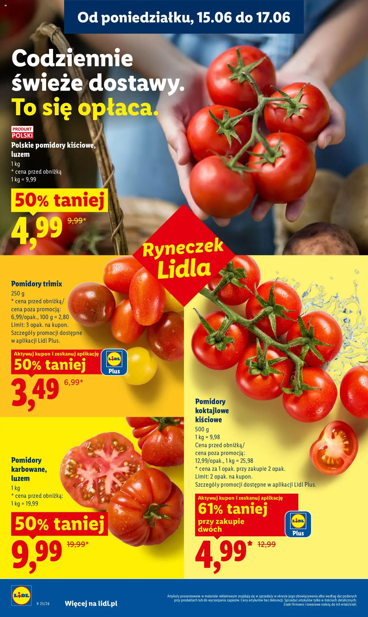 Lidl gazetka od 15.06.2026 | Strona: 34 | Produkty: Pomidory