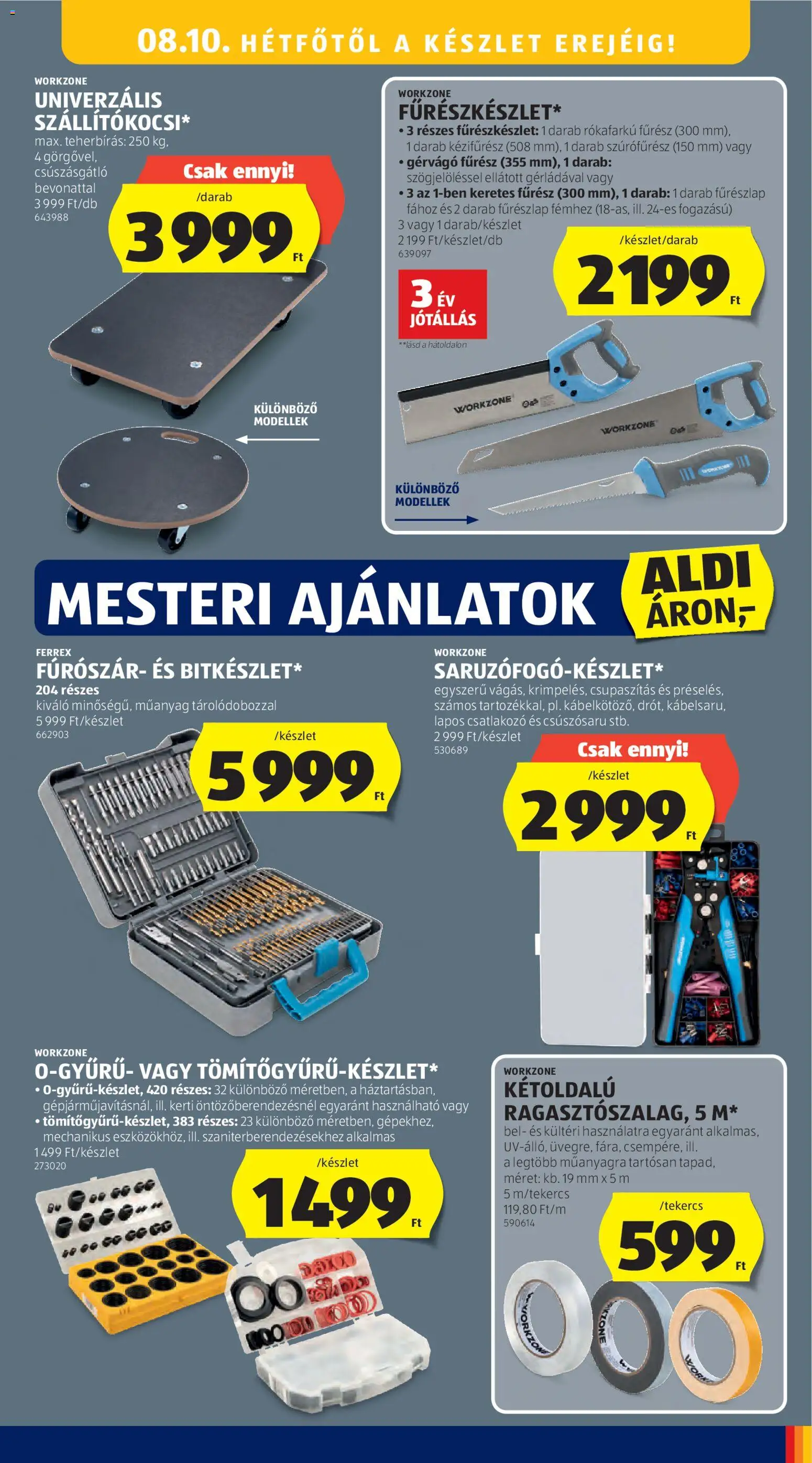 Aldi akciós ujság - amely érvényes a következő dátumtól: 2026.08.06. | Oldal: 45 | Termékek: Szúrófűrész, Csatlakozó