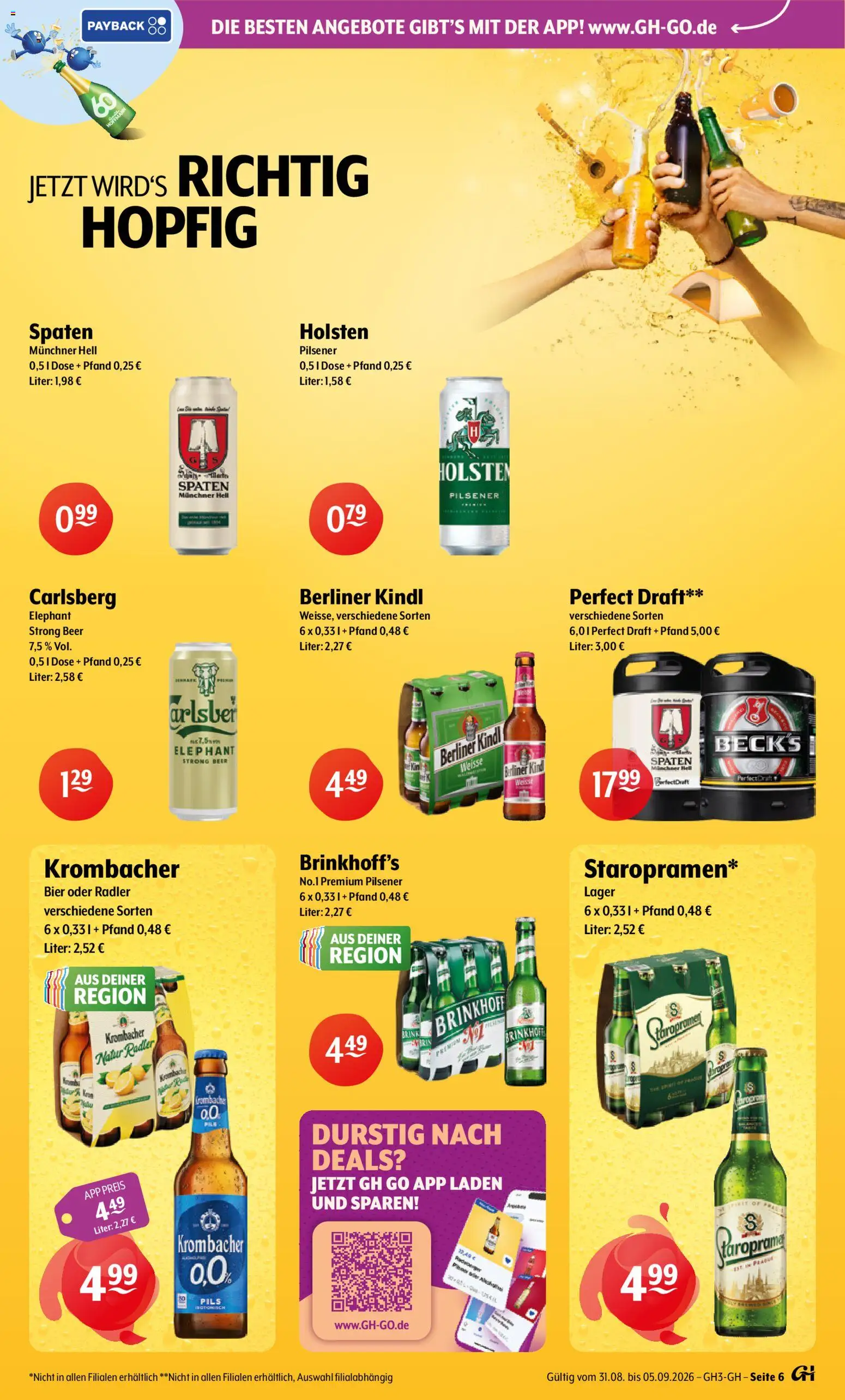 Trink und Spare Prospekt – gültig ab 31.08.2026 | Seite: 6 | Produkte: Berliner, Bier, Pils, Radler