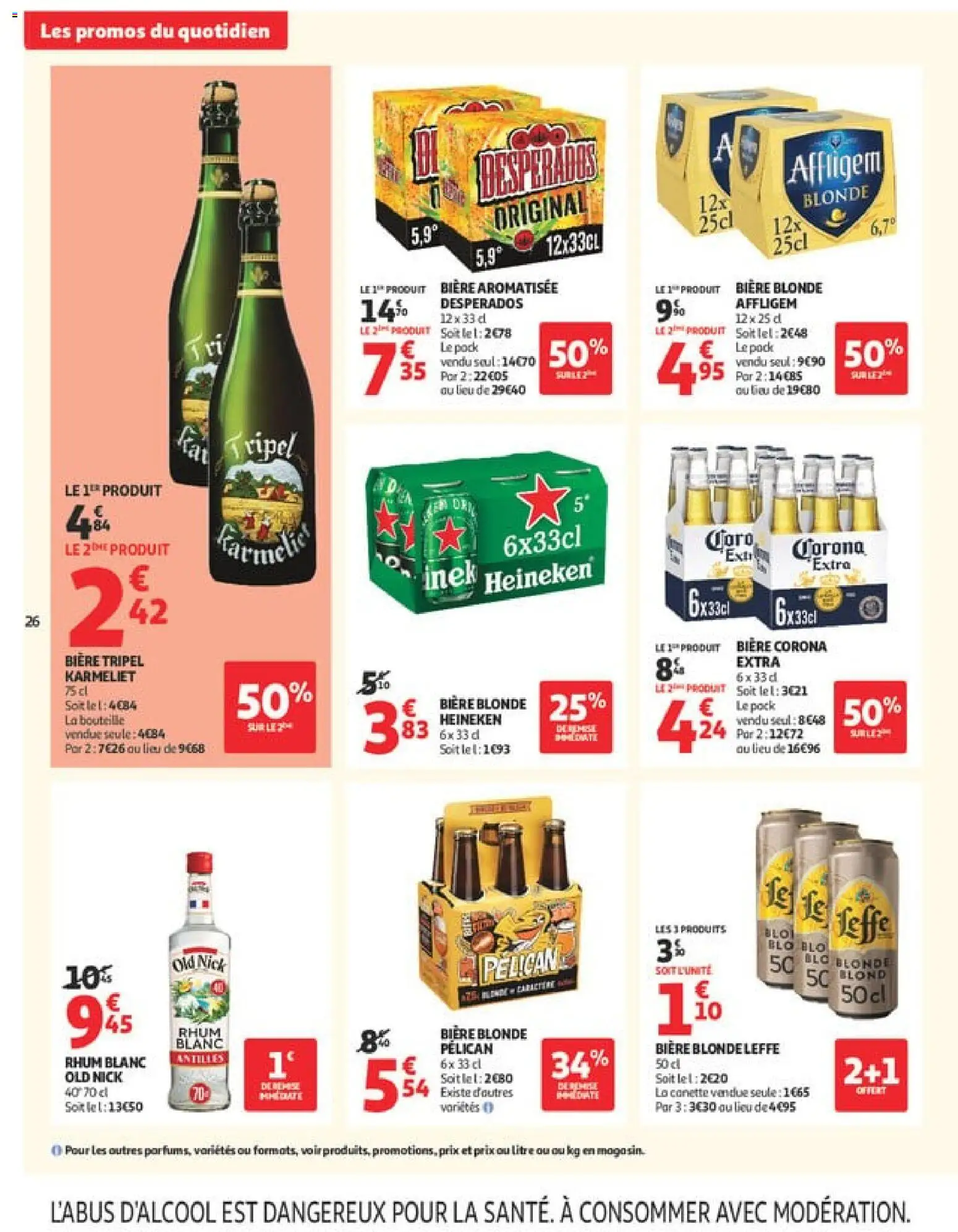 {H1} | Page: 26 | Produits: Desperados, Rhum, Bière, Heineken