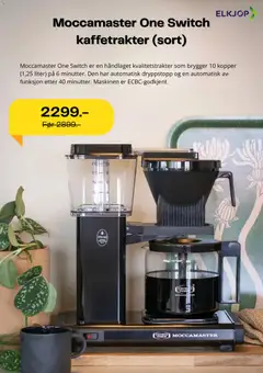 Forhåndsvisning av Elkjøp kundeavis gyldig fra 22/06/2026 | Side: 3 | Produkter: Kaffetrakter, Суміш дитяча
