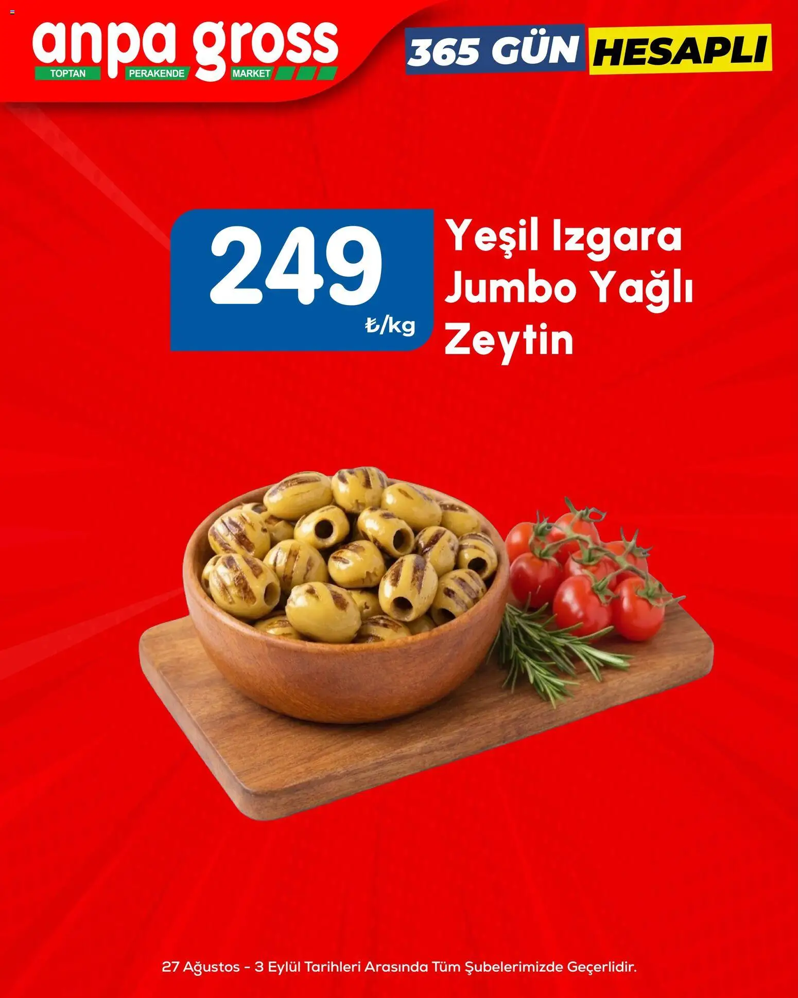 Anpa Gross aktüel ürünler kataloğu yayımlandı! Bu hafta 27 Ağustos 2026 - 03 Eylül 2026 günü Anpa Gross indirimli ürünleri