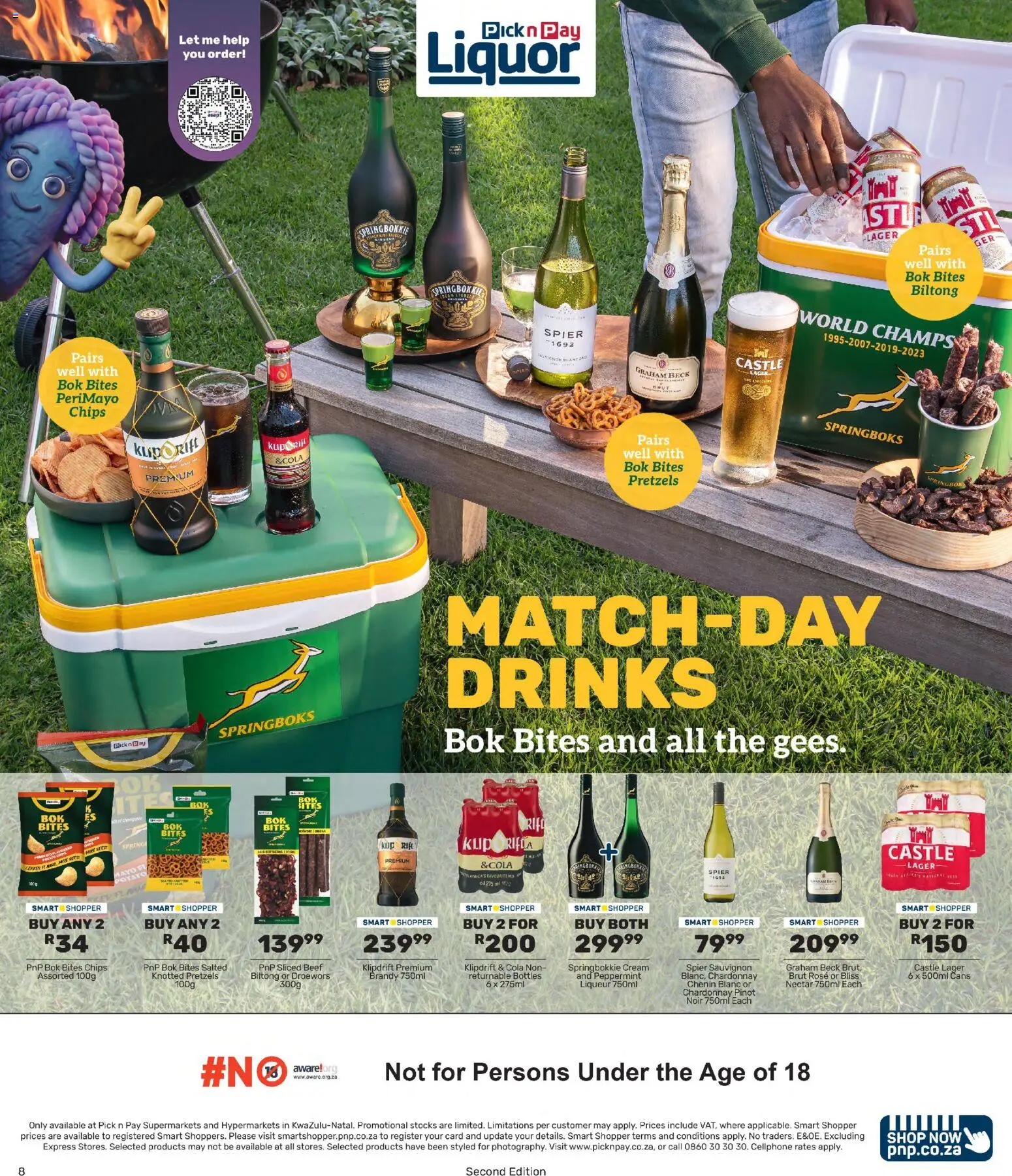 New Pick n Pay catalogue – valid from 07/09/2026 | Page: 8 | Products: Brandy, Beef, Chips, Cream