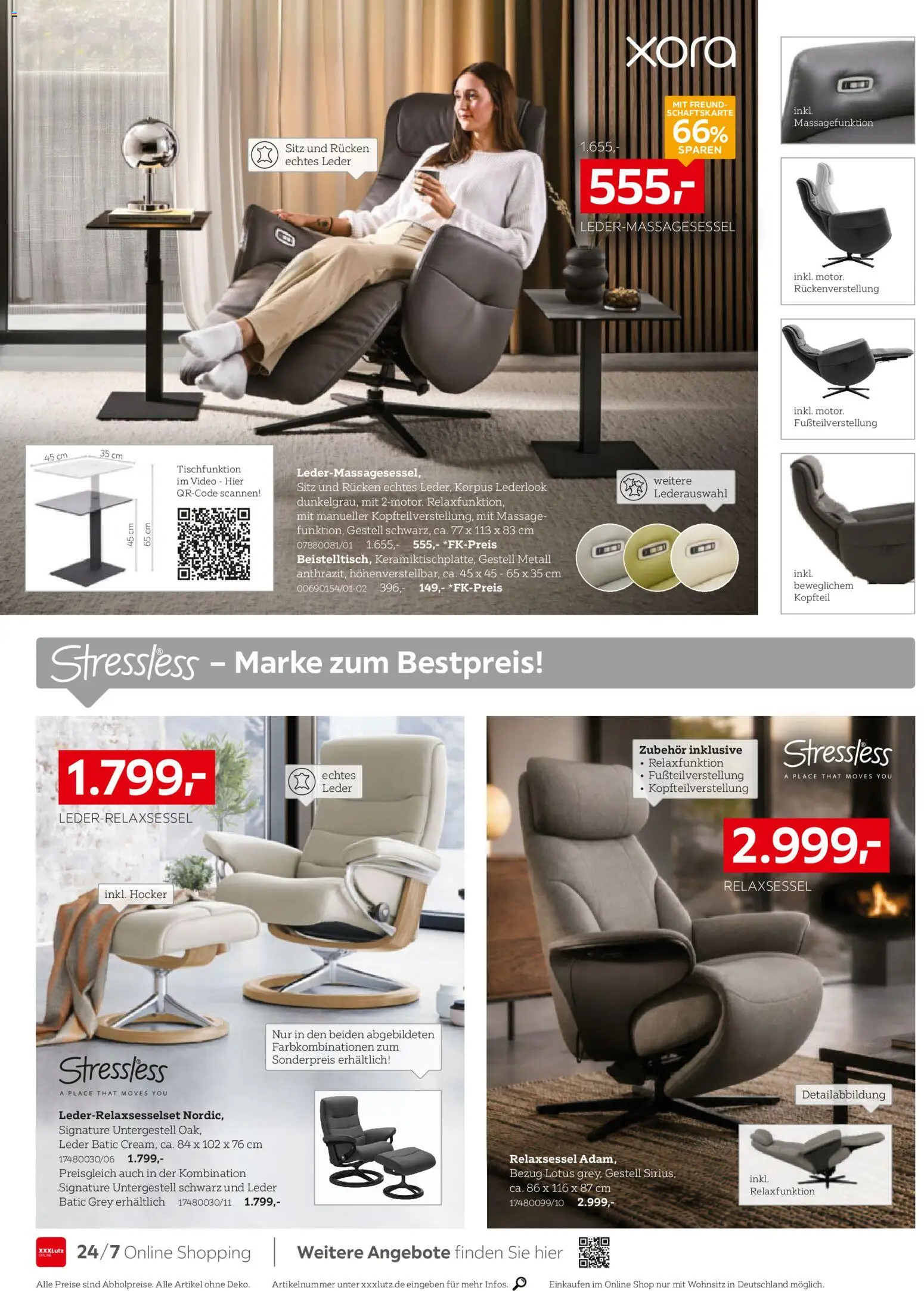 XXXLutz Prospekt – gültig ab 10.10.2026 | Seite: 18 | Produkte: Hocker, Relaxsessel, Video