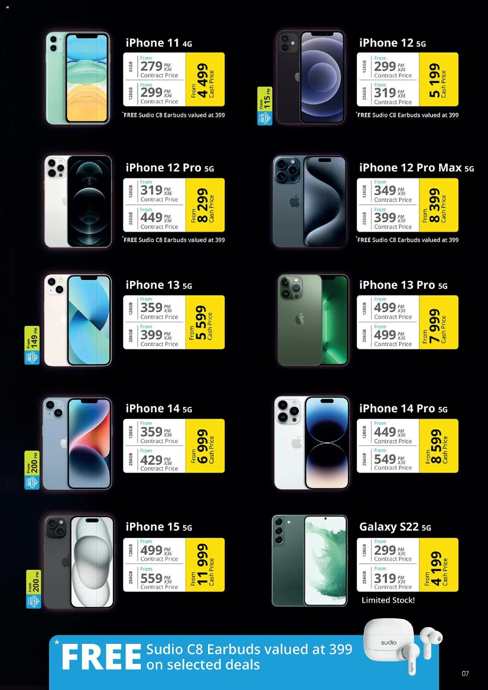 New Cellucity catalogue – valid from 07/08/2026 | Page: 7 | Products: Earbuds, Stock