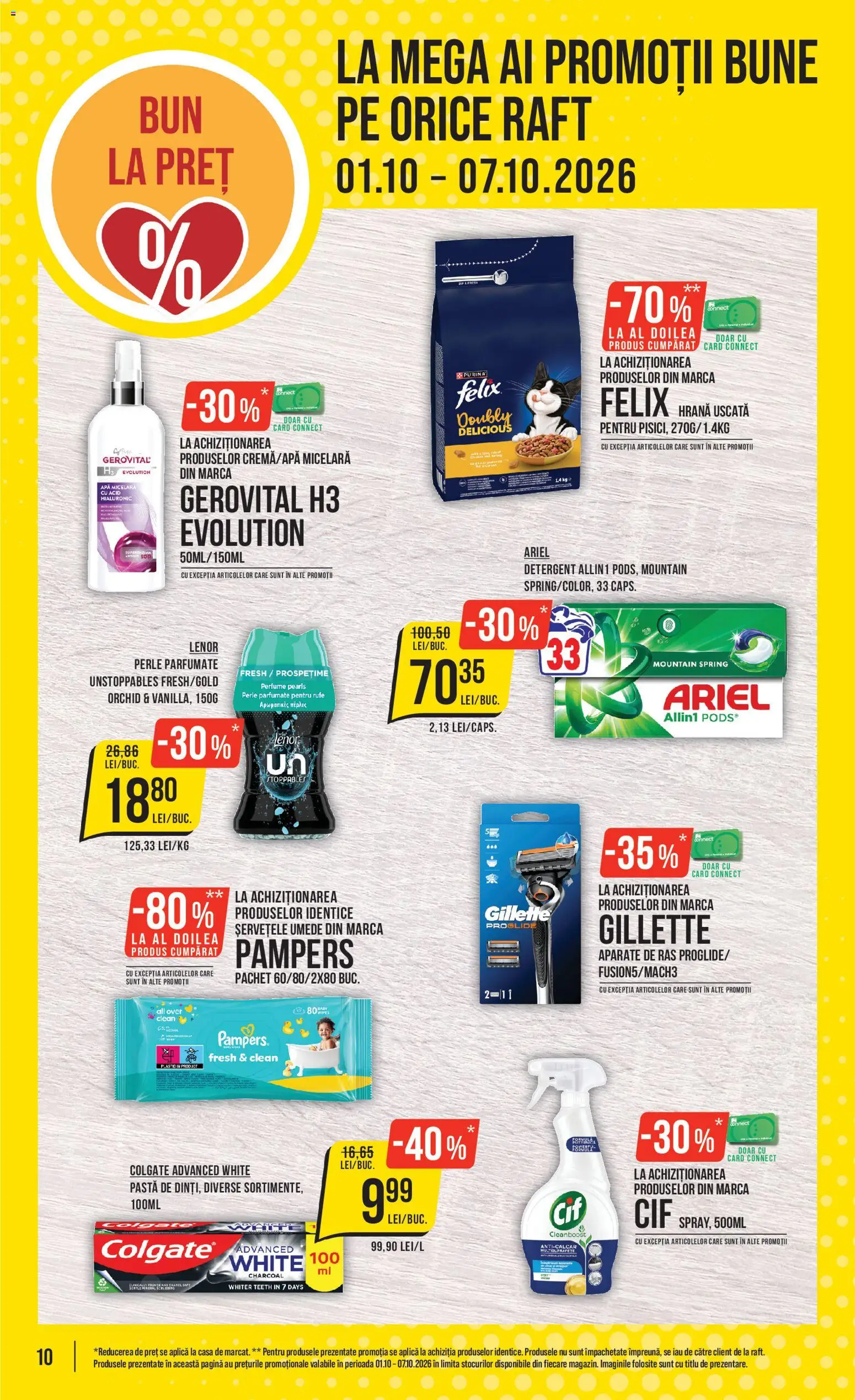 Noul catalog Mega Image – valabil de la 01.10.2026 | Pagină: 10 | Produse: Aplică, Perle, Raft, Detergent