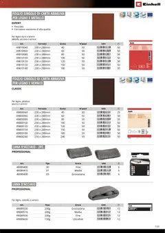 Anteprima del volantino Einhell volantino Accessori  valido a partire dal 17.03.2026 | Pagina: 135 | Prodotti: Stucco