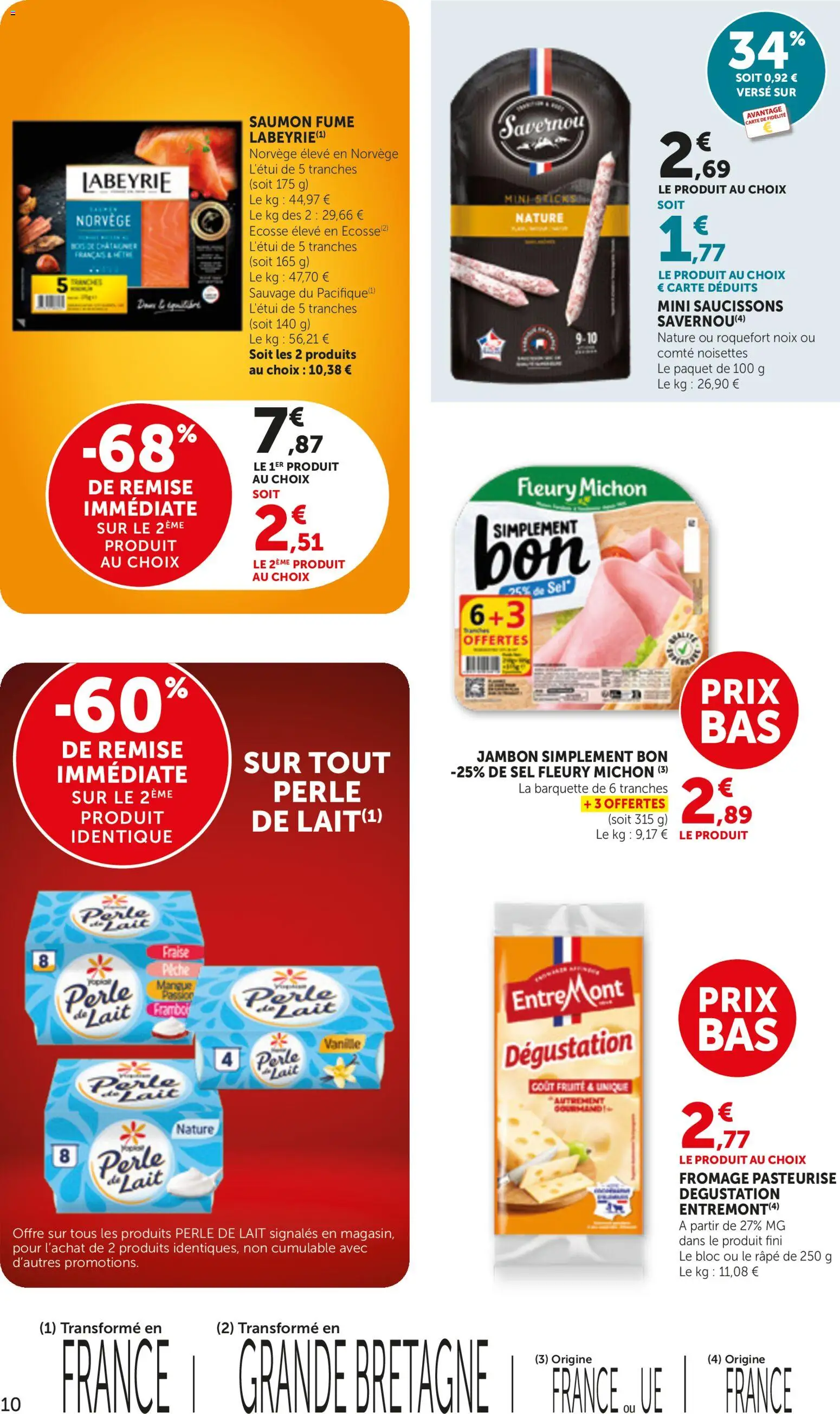 {H1} | Page: 10 | Produits: Fraise, Perle de lait, Saumon, Noix