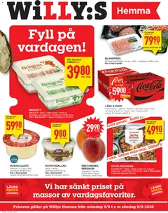 Aktuella reklamblad Willys Hemma - Förhandsvisning av reklamblad från butik Willys aktuell från 03/08/2026