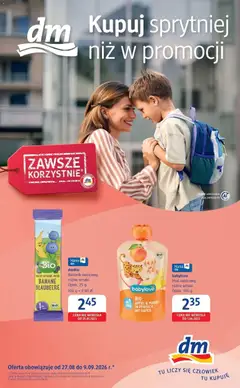 Pogląd oferty "Oferty - Rodzinne lato z Drogeria dm do 09.09" - ważna od 27.08.2026