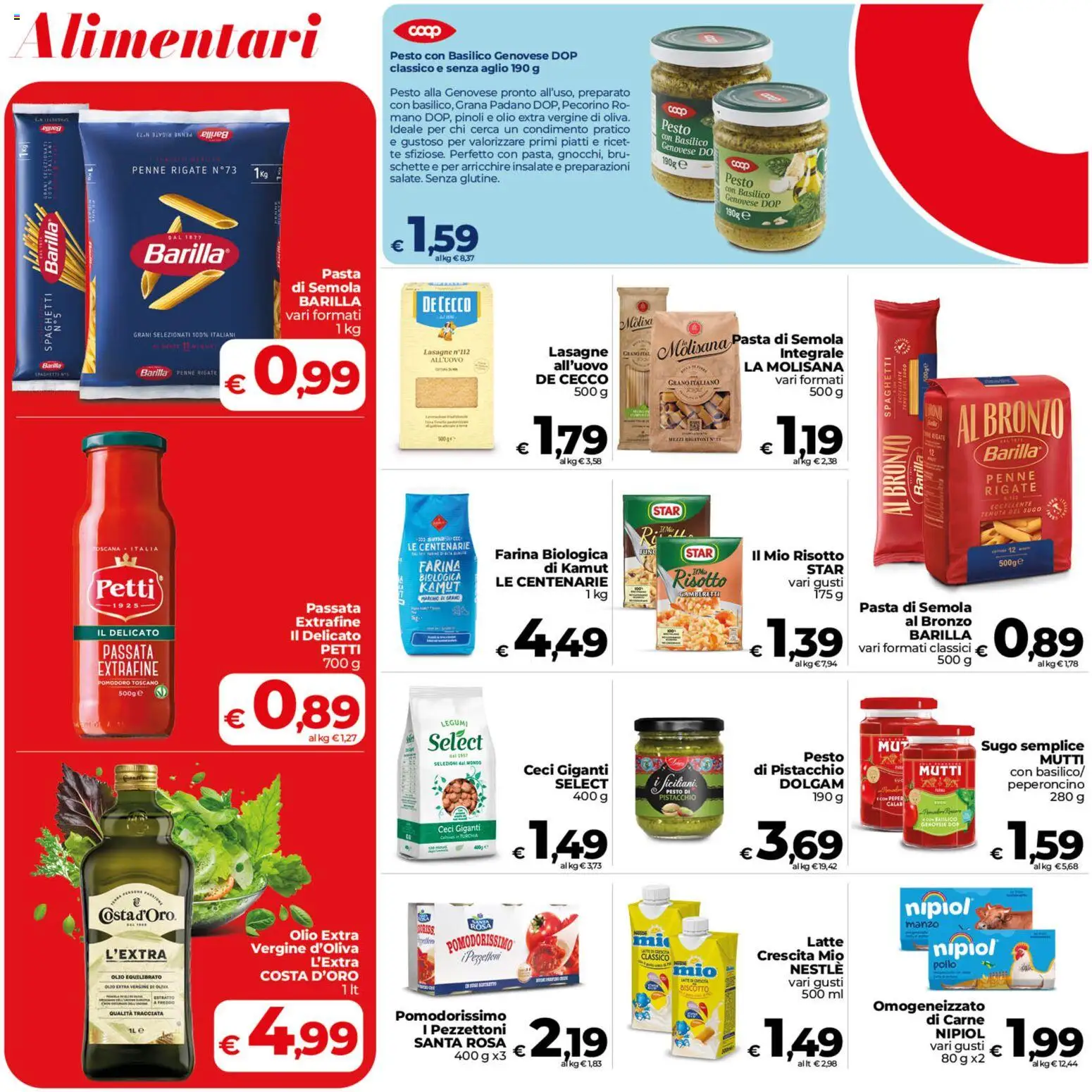 Volantino COOP del 02/10/2026 | Pagina: 14 | Prodotti: Pomodoro, Pasta, Pesto, Mutti