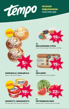 Tempo erbjudanden - Förhandsvisning av reklamblad från butik Tempo aktuell från 11.05.2026